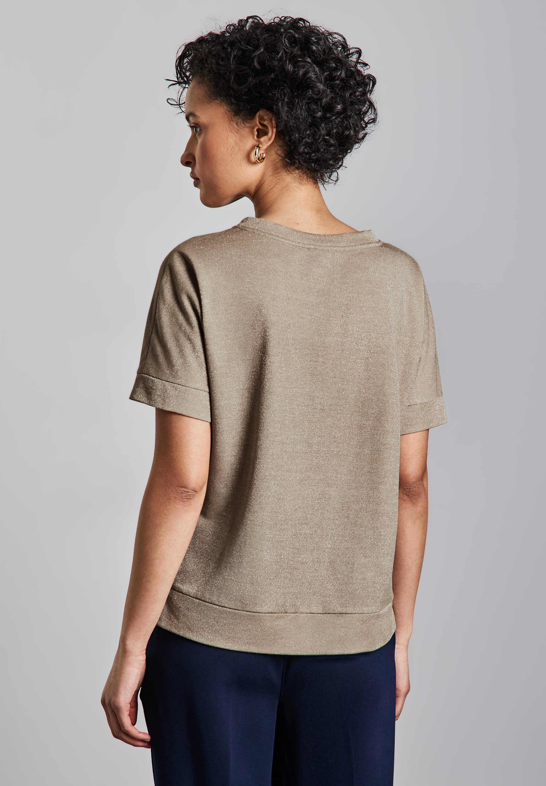 STREET ONE T-shirt met glitterdetails