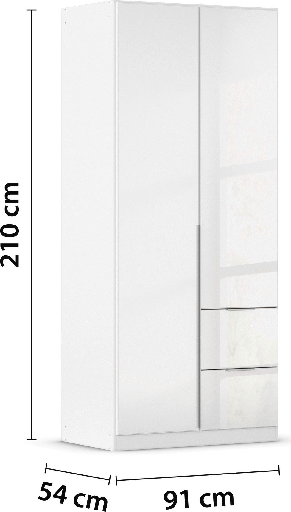 rauch Draaideurkast Kledingkasten kast garderobe AGORDO met glazen front
