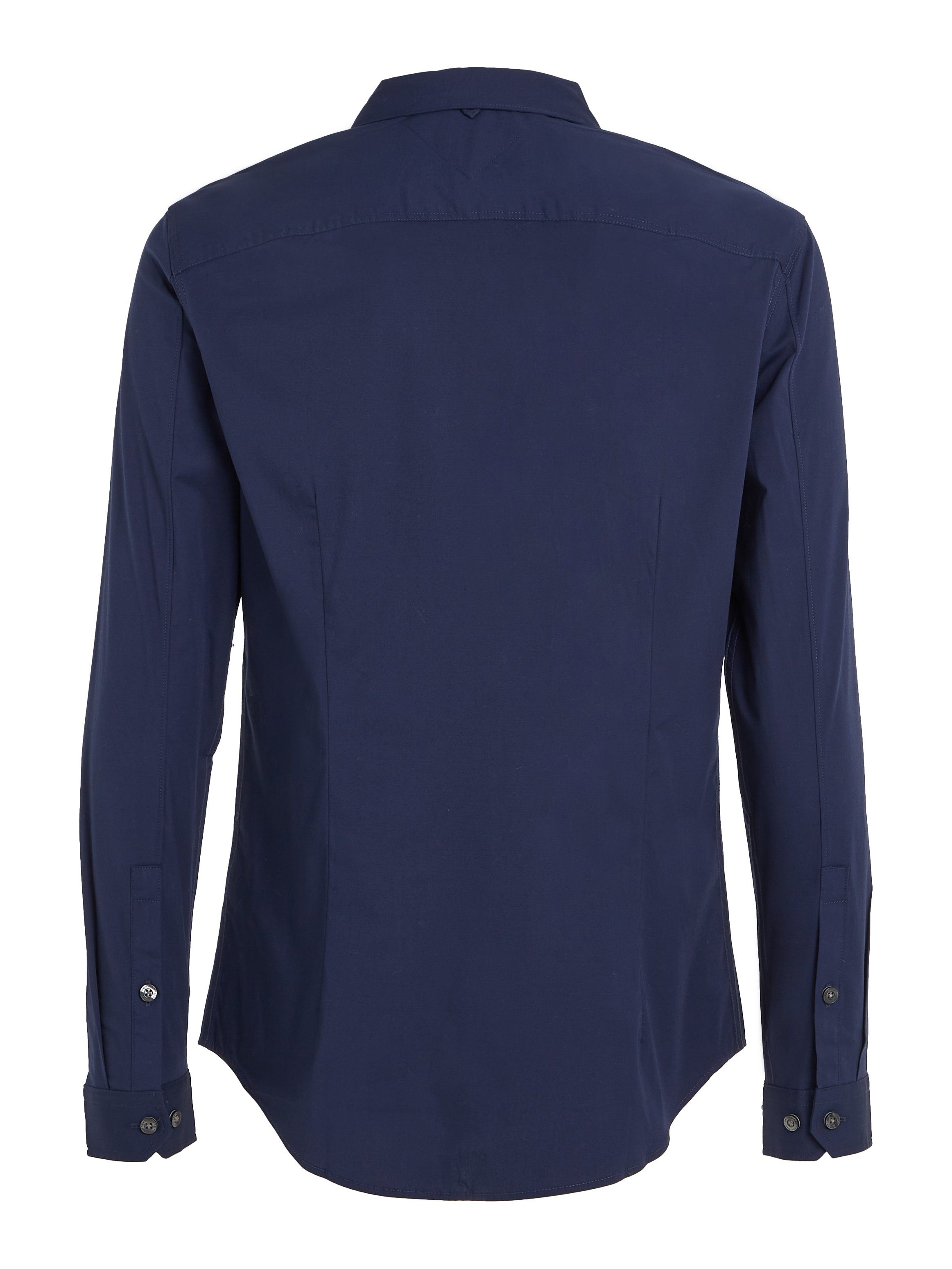 TOMMY JEANS Overhemd met lange mouwen Sabim Stretch Hemd Shirt Stretch shirt, premium, slim fit, met elastaan