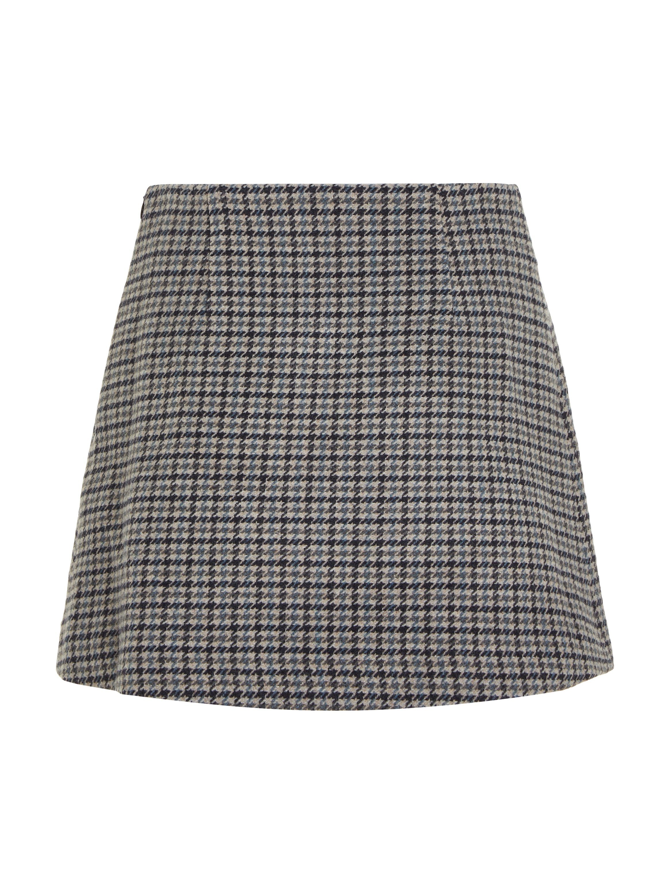 Tommy Hilfiger Rok in a-lijn WOOL CHECK MINI SKIRT Geweven rok in de stijl van de jaren 90