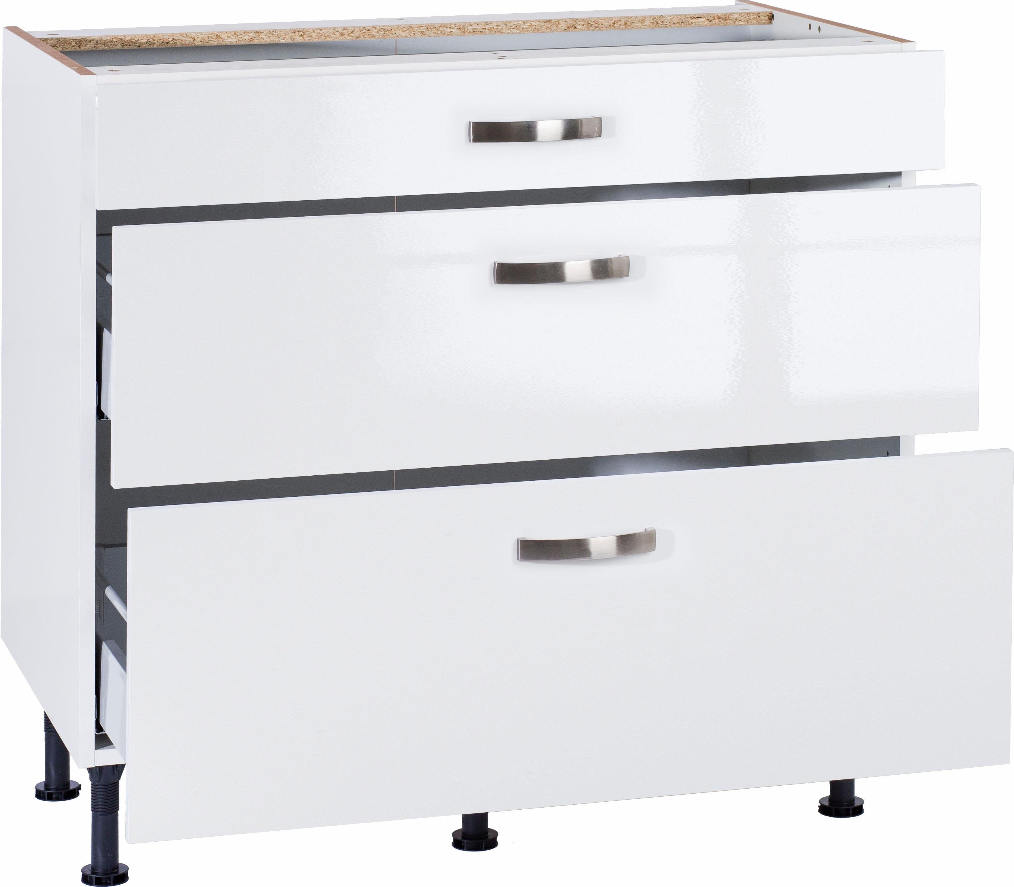 OPTIFIT Onderkast Cara Breedte 90 cm, met volledig uittrekbare laden en soft-closefunctie