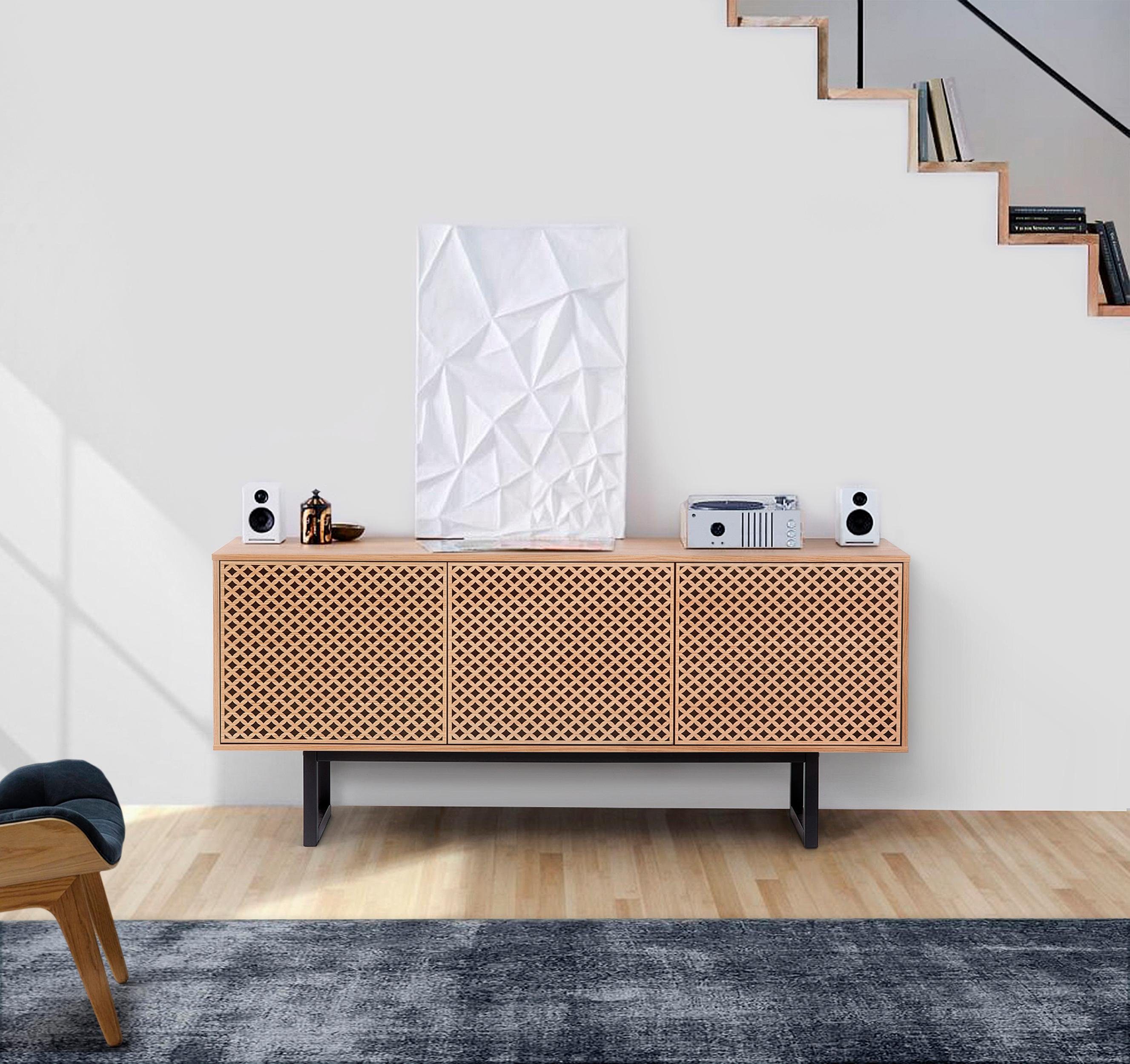 Woodman Dressoir Malena Commode met push-to-open functie, breedte 175 cm