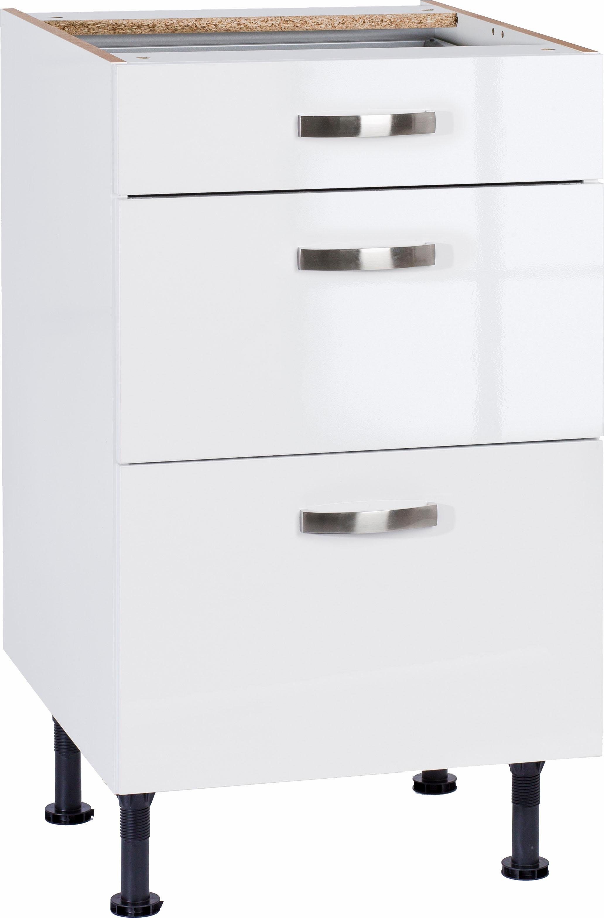 OPTIFIT Onderkast Cara Breedte 50 cm, met volledig uittrekbare laden en soft-closefunctie onderkasten wit