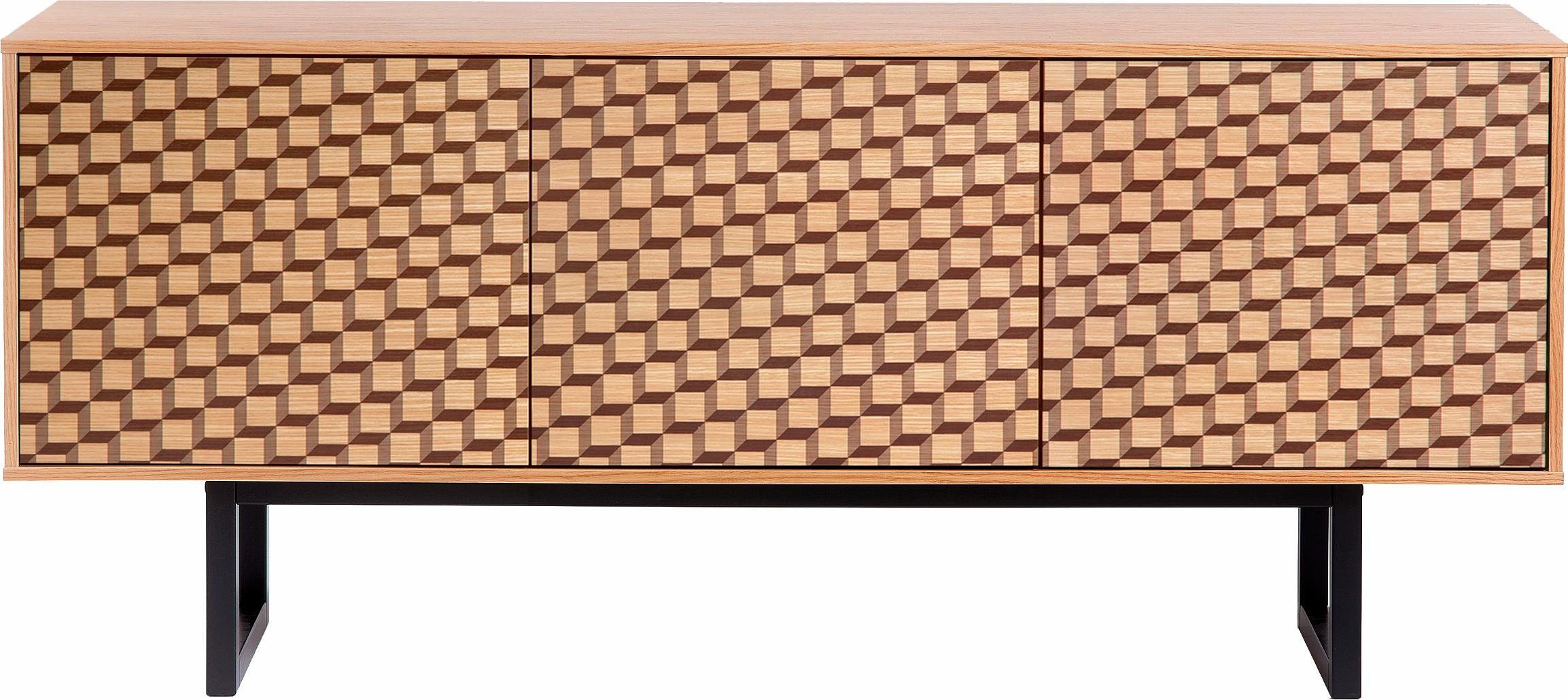 Woodman Dressoir MILLIE Commode met push-to-open functie, breedte 175 cm