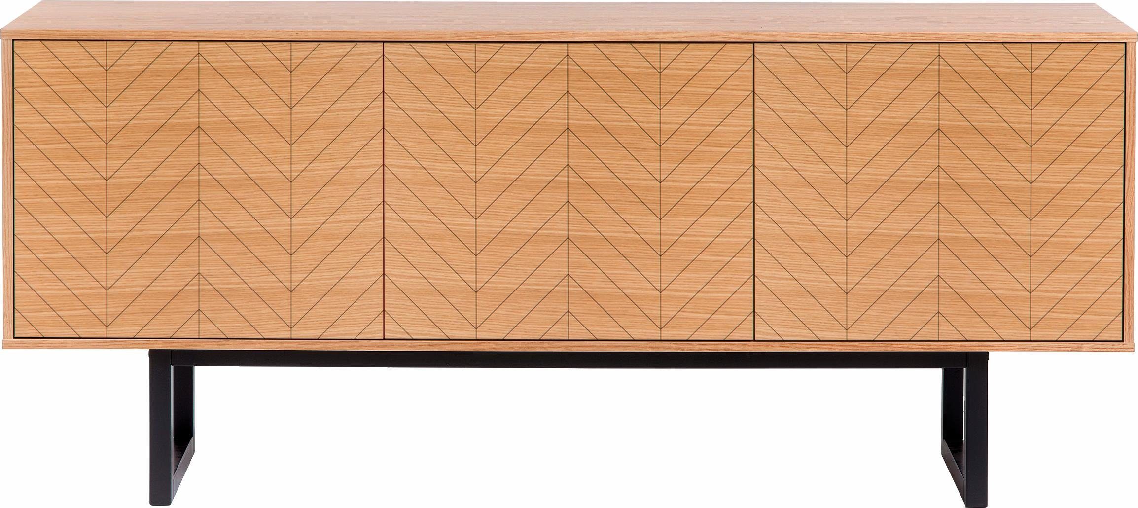 Woodman Dressoir Noella Kast in eenvoudig Scandinavisch ontwerp, breedte 175 cm, FSC®