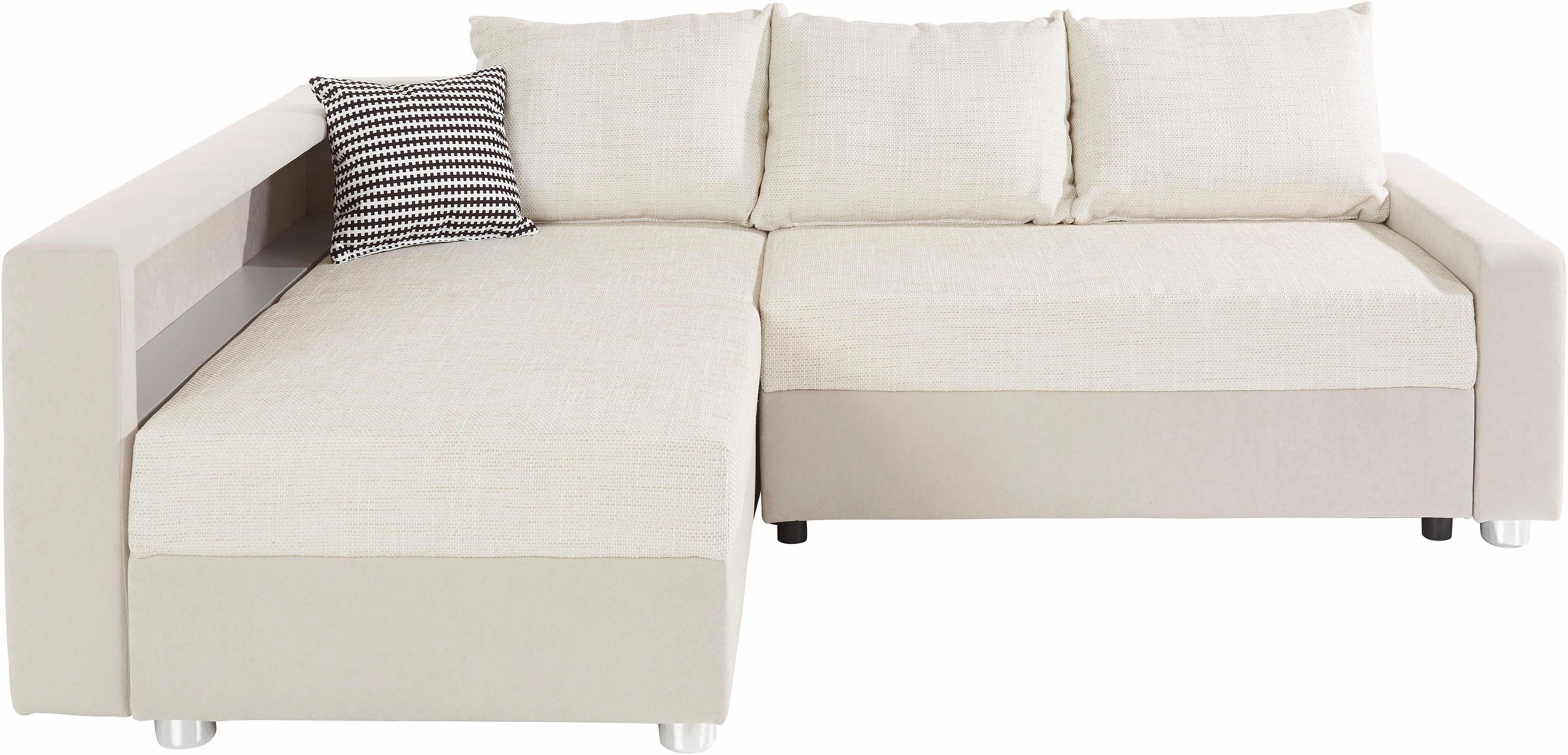 COLLECTION AB Hoekbank Relax L-vorm inclusief slaapfunctie, binnenvering, naar keuze met rgb-ledverlichting