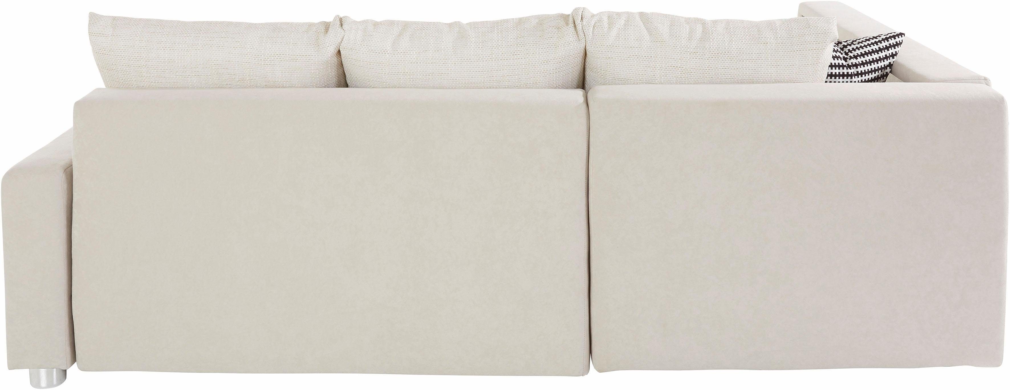 COLLECTION AB Hoekbank Relax L-vorm inclusief slaapfunctie, binnenvering, naar keuze met rgb-ledverlichting