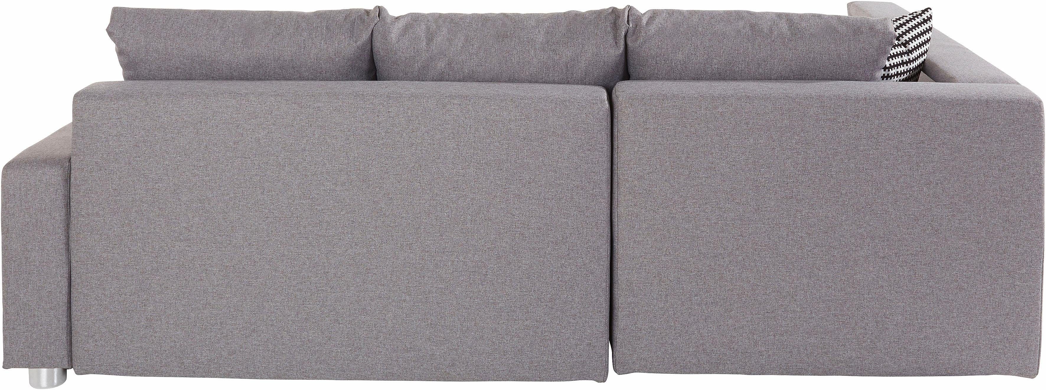 COLLECTION AB Hoekbank Relax L-vorm inclusief slaapfunctie, binnenvering, naar keuze met rgb-ledverlichting