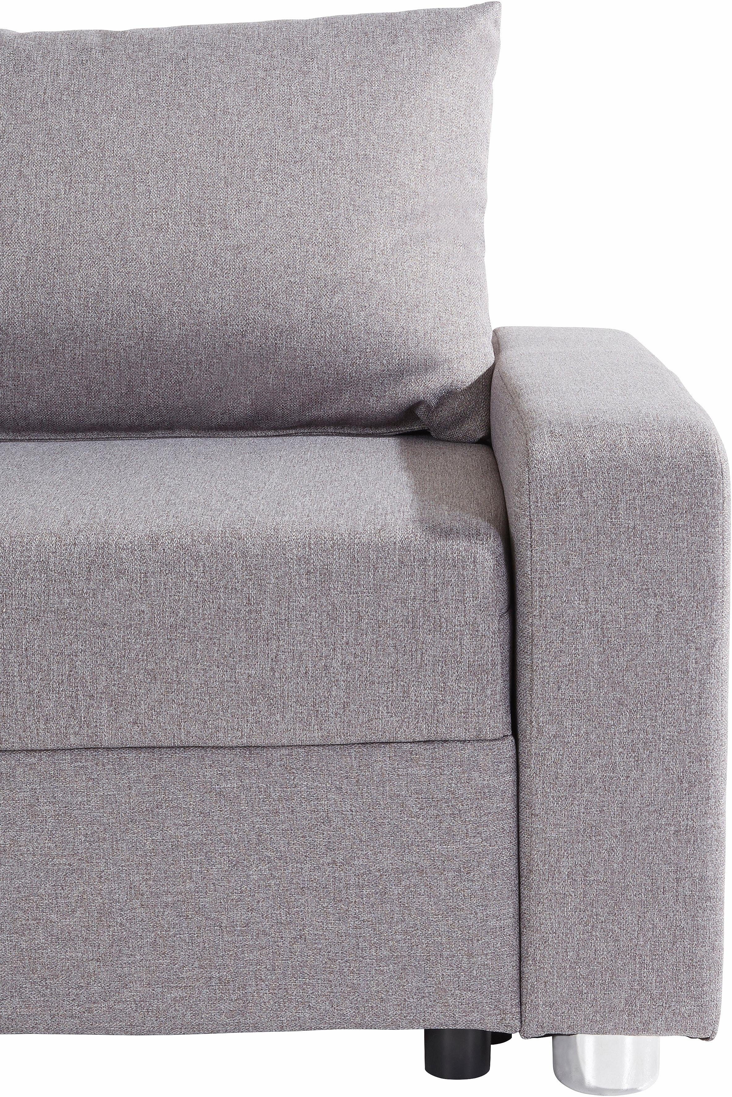 COLLECTION AB Hoekbank Relax L-vorm inclusief slaapfunctie, binnenvering, naar keuze met rgb-ledverlichting
