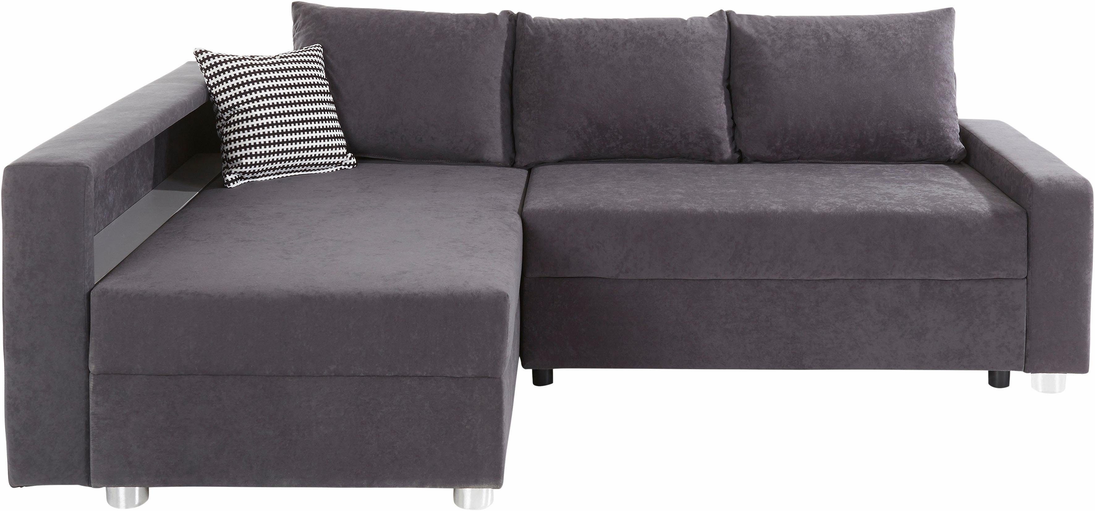 COLLECTION AB Hoekbank Relax L-vorm inclusief slaapfunctie, binnenvering, naar keuze met rgb-ledverlichting