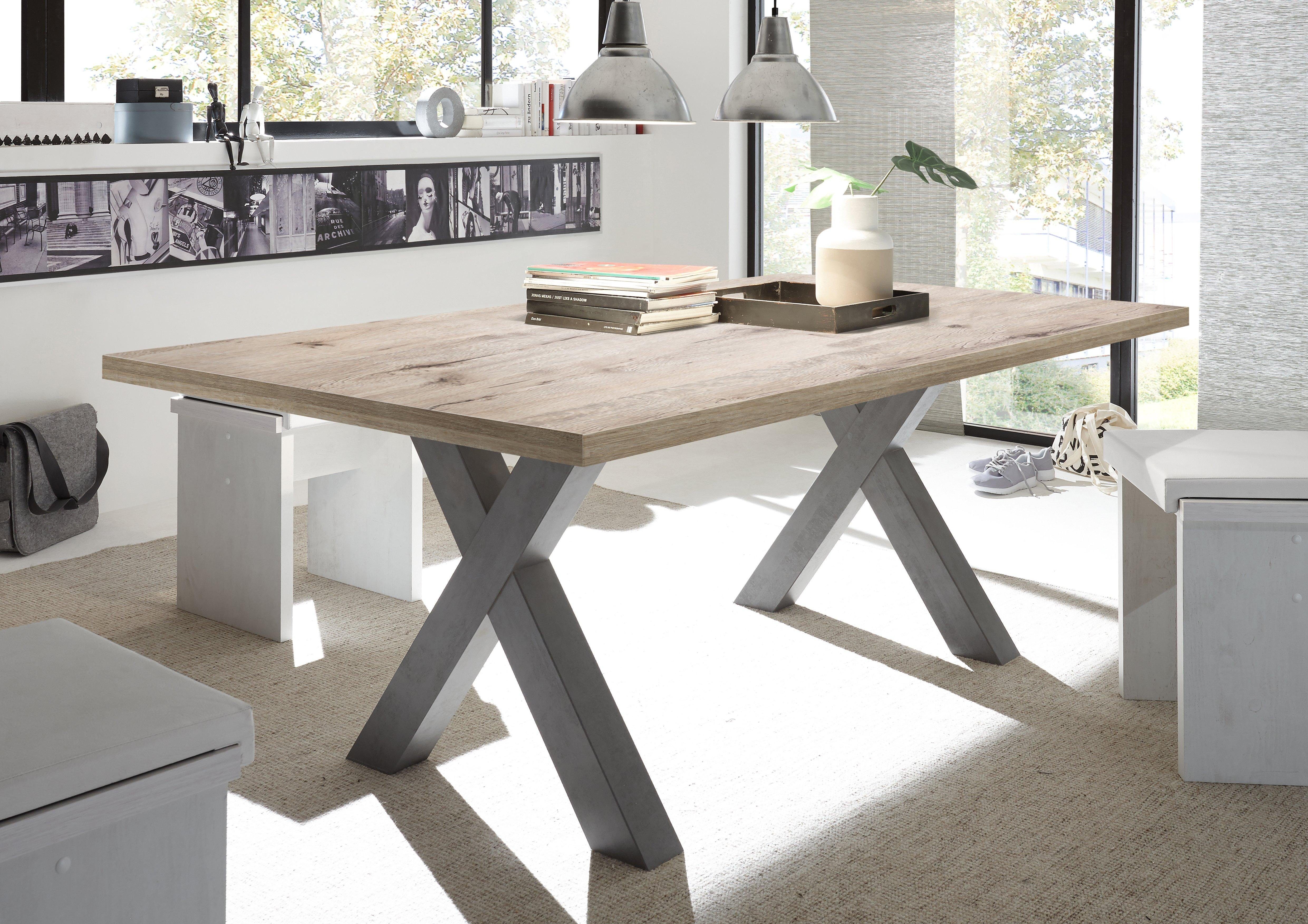 Mäusbacher eettafel, breedte 140-160-180-200 cm