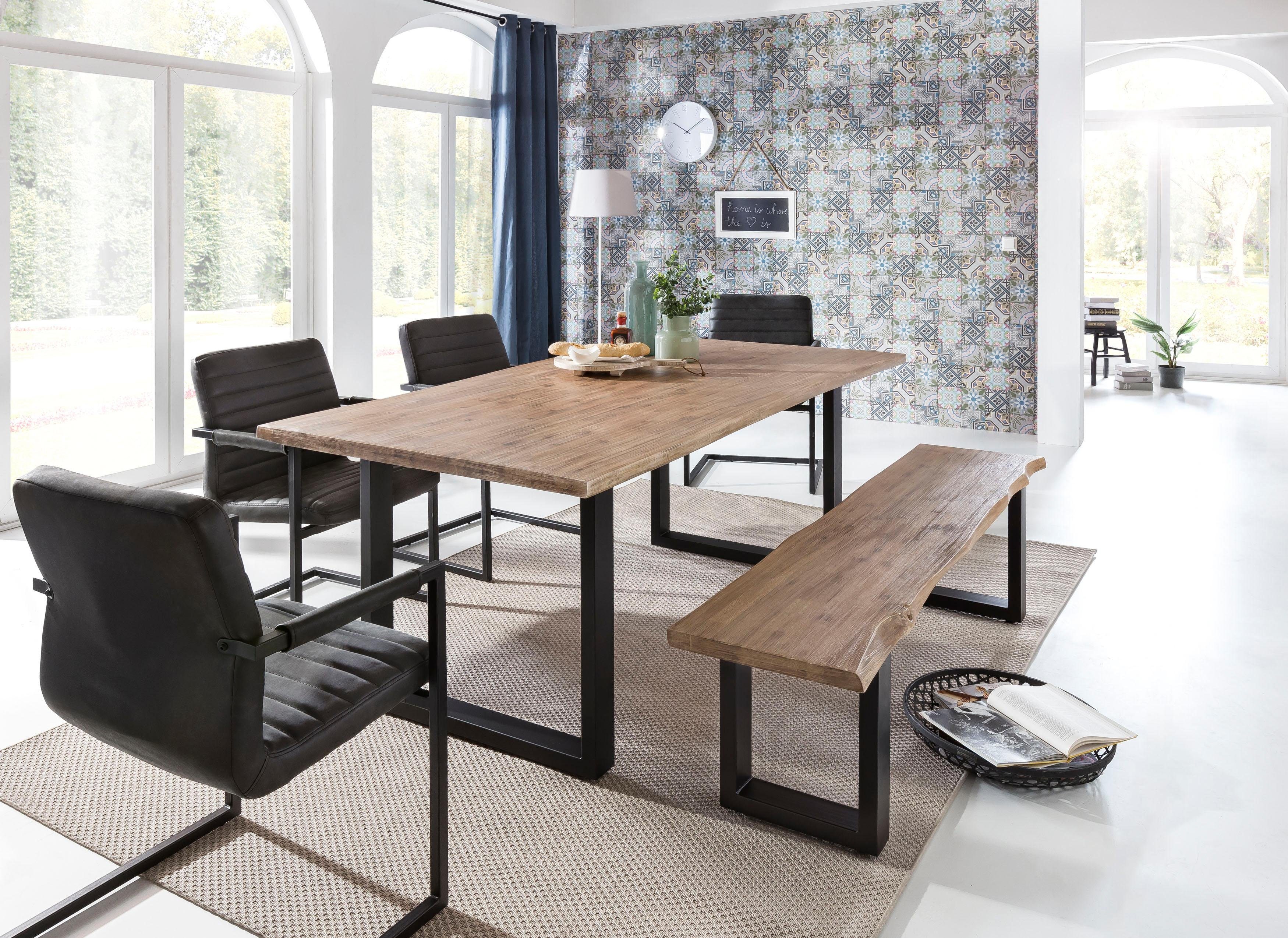 Home affaire Eettafel Maryland met boomrand