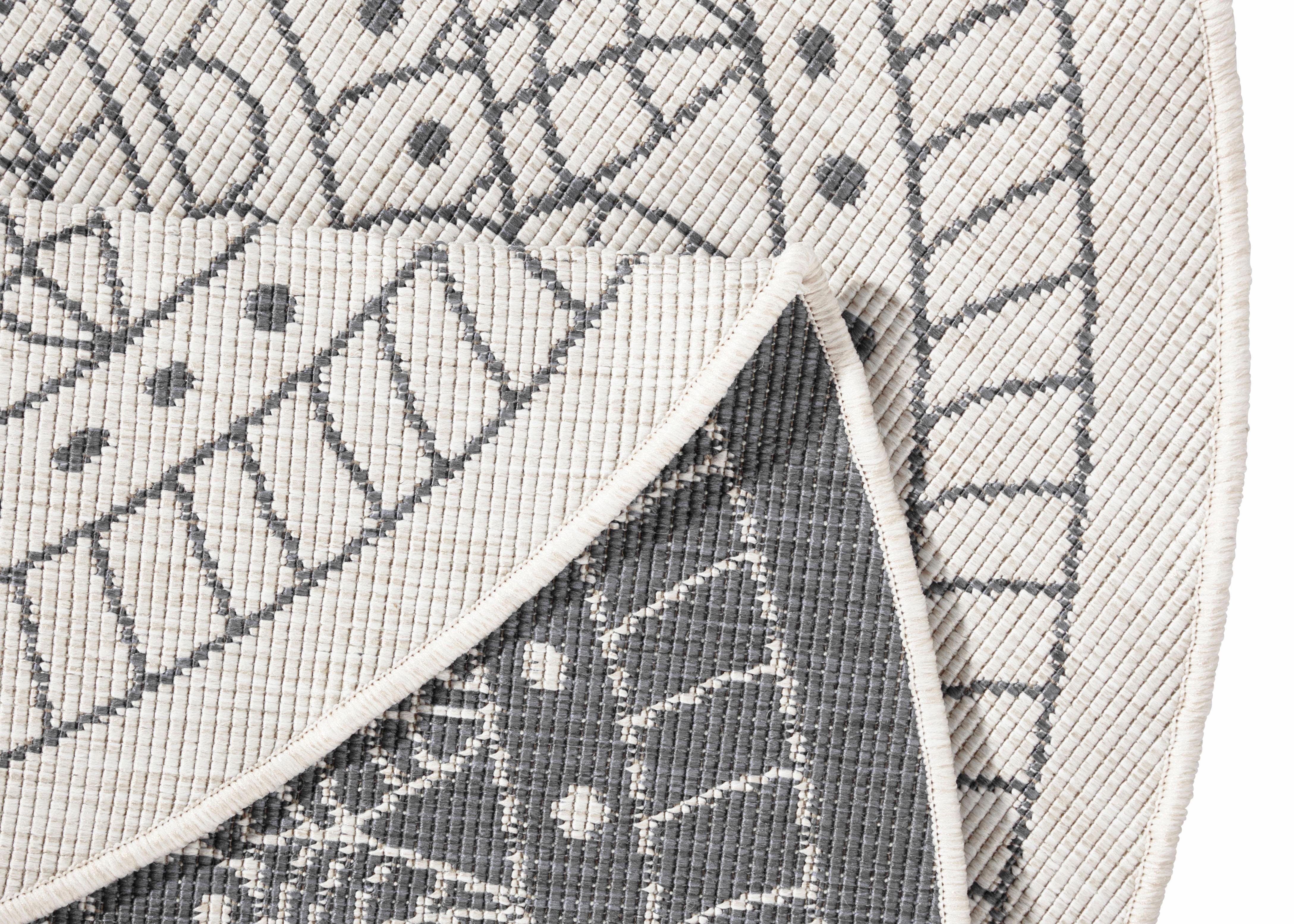 NORTHRUGS Vloerkleed Porto tweezijdig te gebruiken kleed Geschikt voor binnen en buiten, weerbestendig, balkon, tuin, woonkamer, waterbestendig
