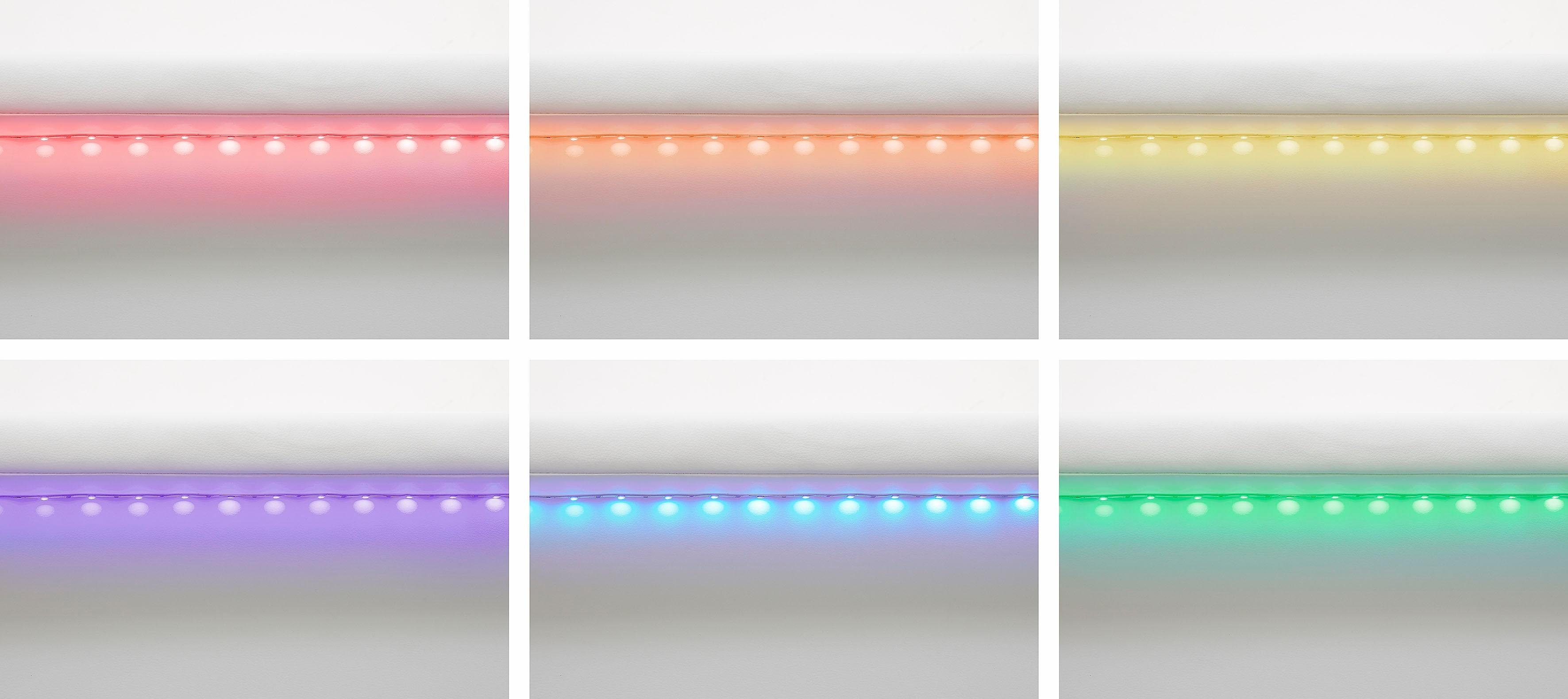 COLLECTION AB Hoekbank Relax L-vorm inclusief slaapfunctie, binnenvering, naar keuze met rgb-ledverlichting