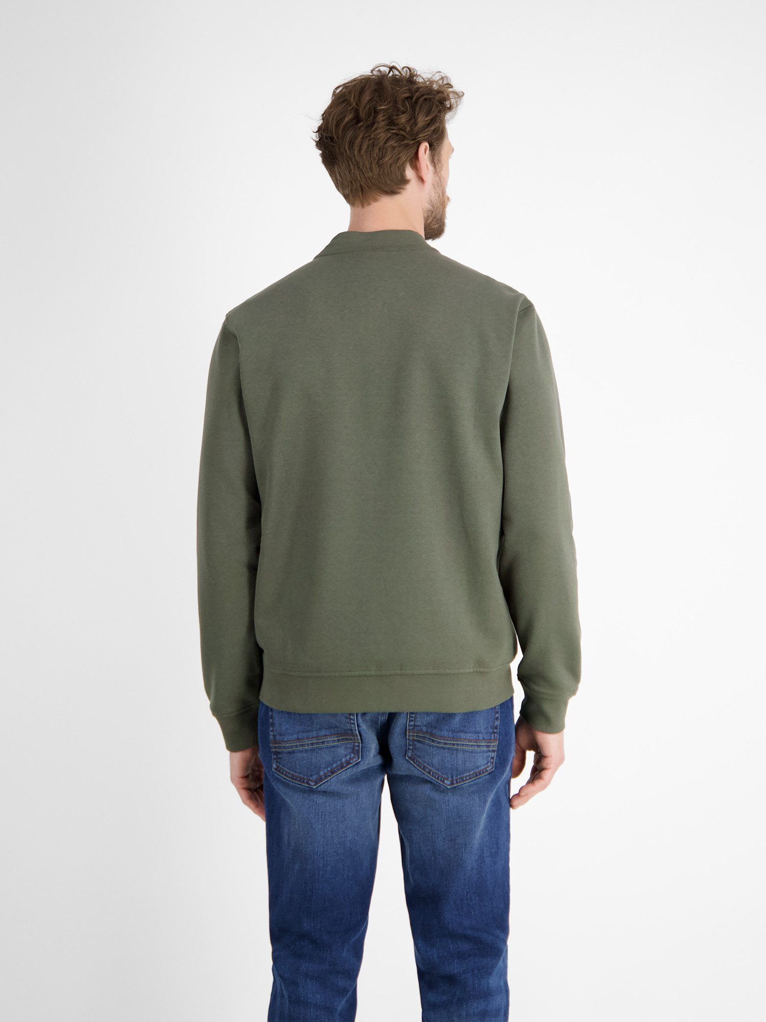 Lerros Sweatvest LERROS College-sweatjack voor heren