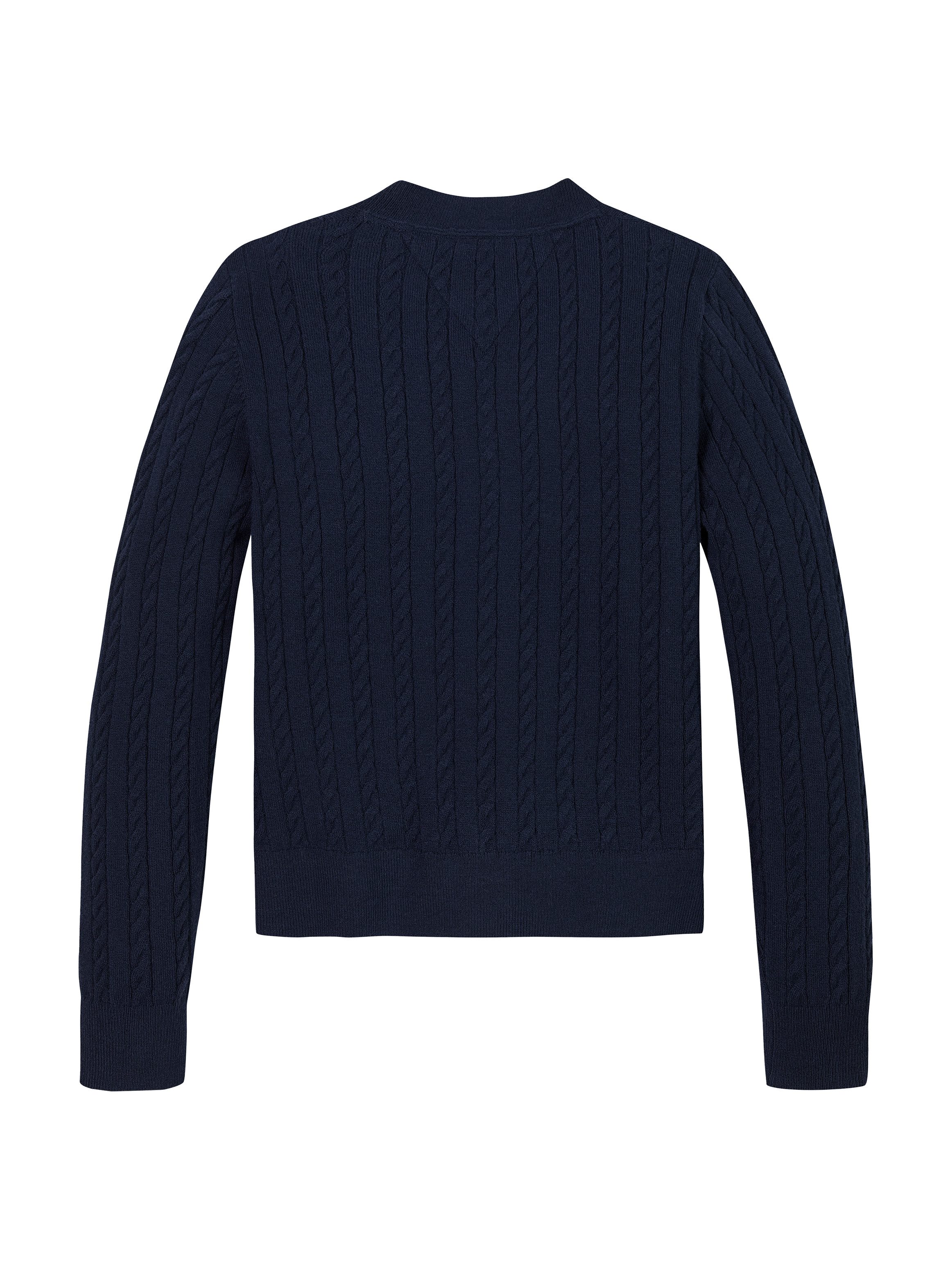 Tommy Hilfiger Vest MINI CABLE CARDIGAN met klein kabelpatroon