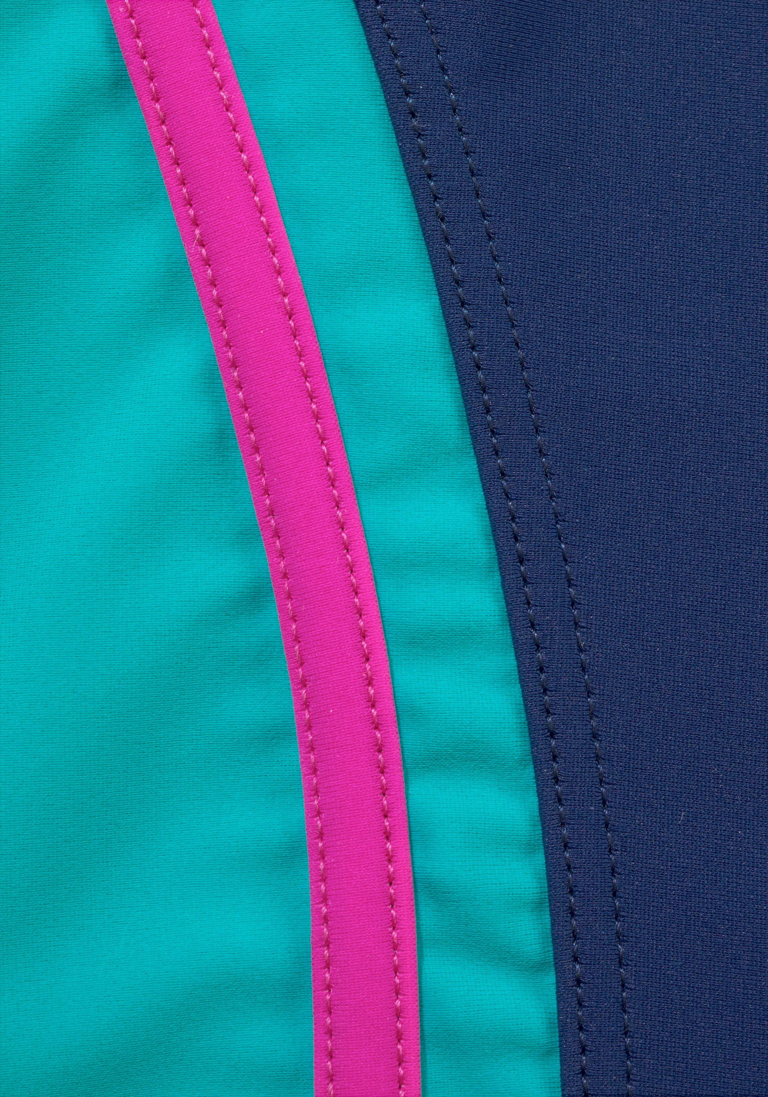 KangaROOS Badpak sportieve stijl, met contraststiksels, merk-logoprint
