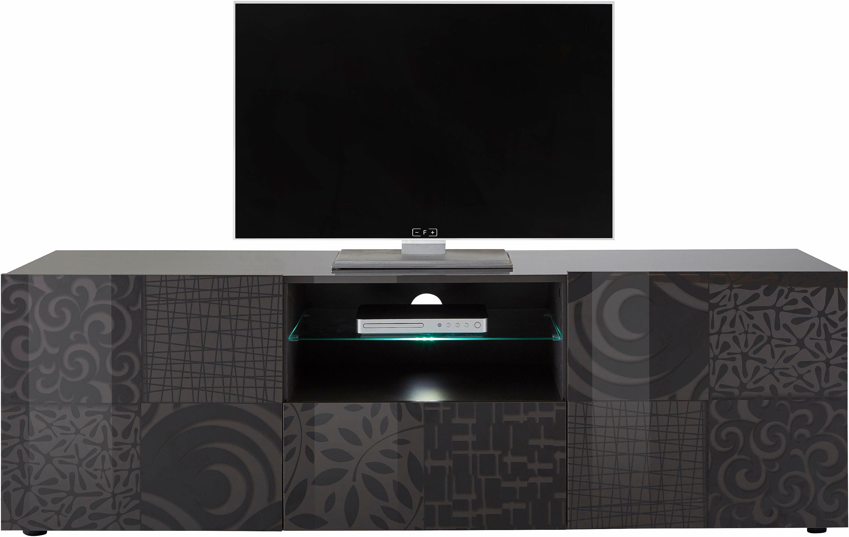 INOSIGN Tv-meubel Miro Breedte 181 cm met decoratieve zeefdruk