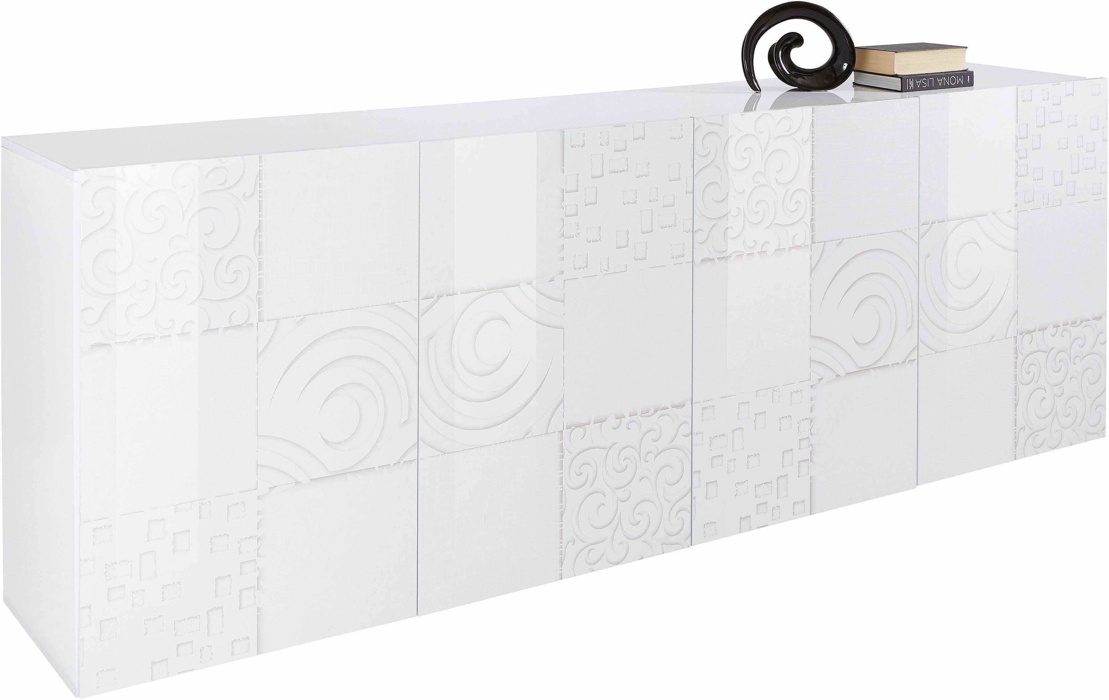 INOSIGN Dressoir Miro Breedte 241 cm met decoratieve zeefdruk