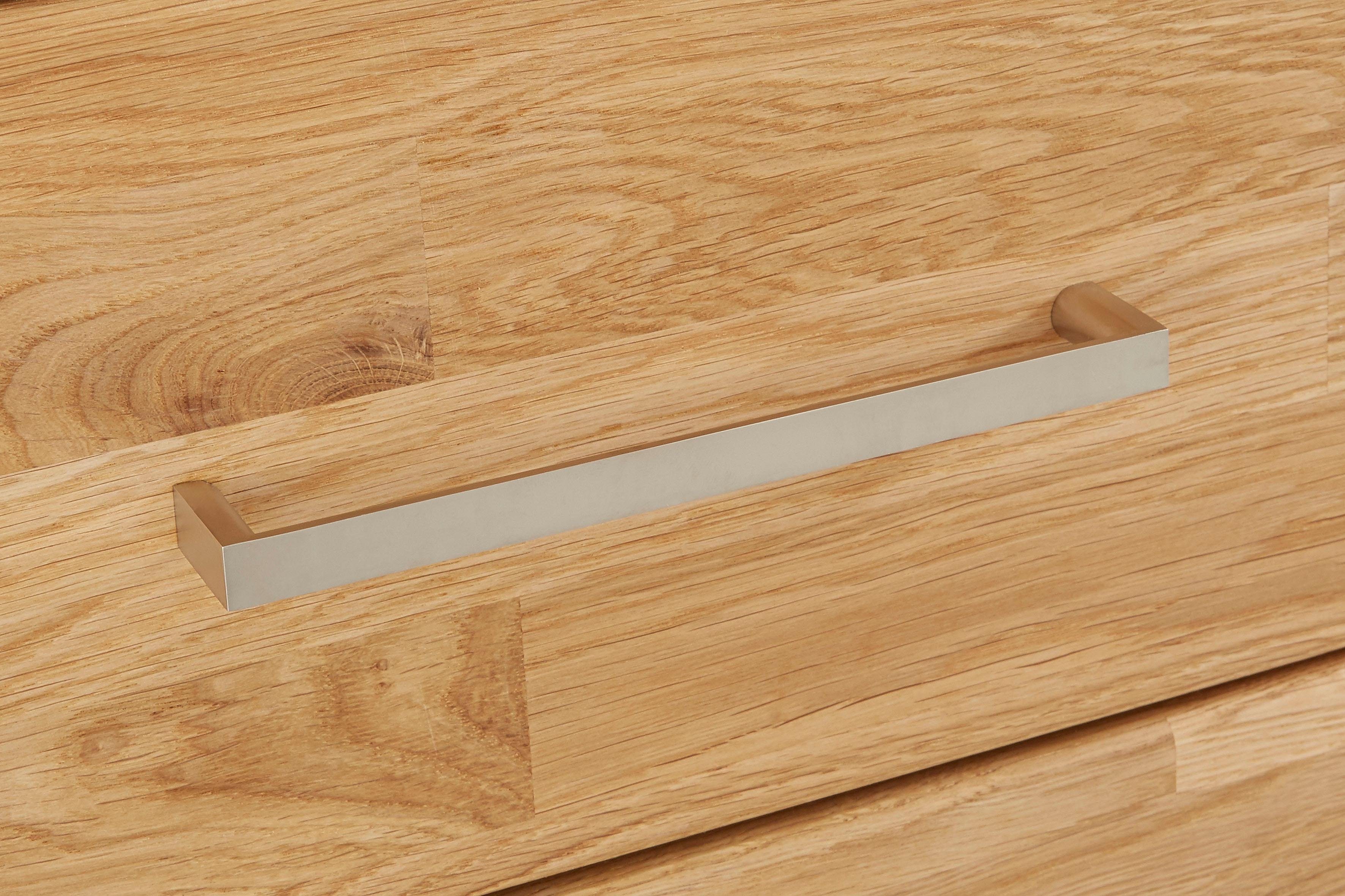 Home affaire Highboard Ribe, 130cm breed, 145cm hoog, fronten massief hout, 12 vakken