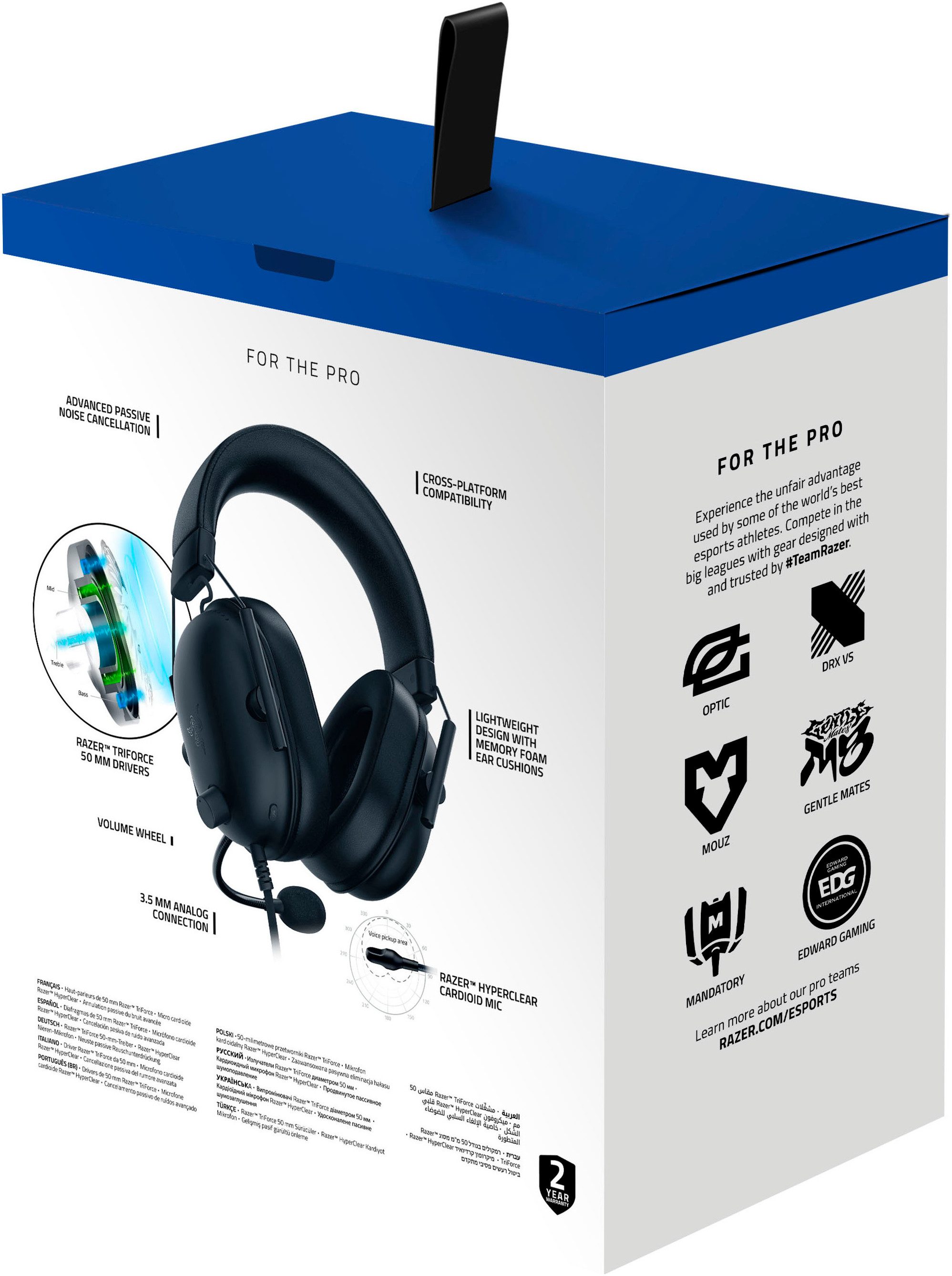 RAZER Gaming-headset Blackshark V2 X Playstation
