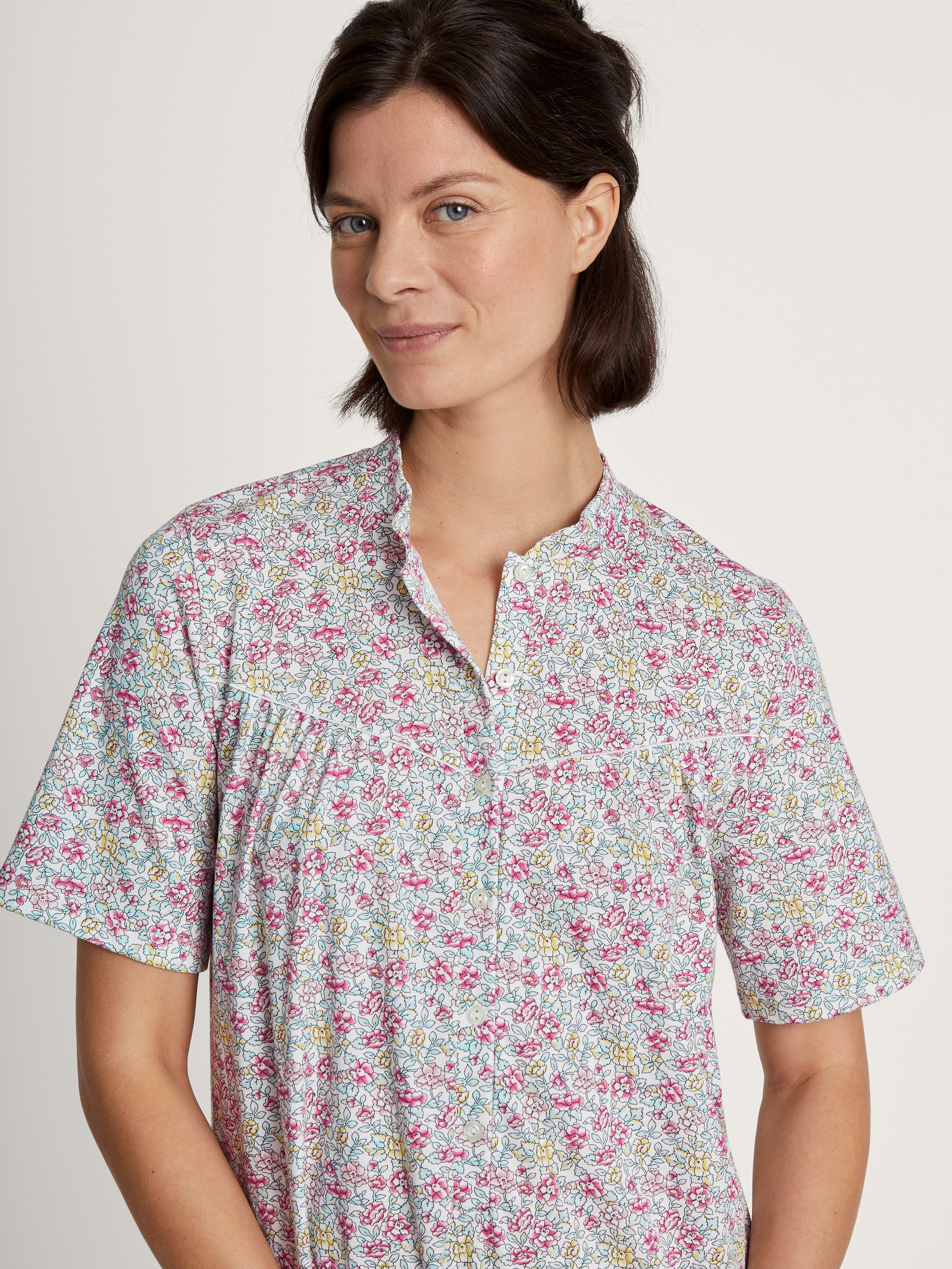 CALIDA Nachthemd Soft Cotton met knoopsluiting