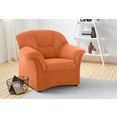 domo collection fauteuil sarafina optioneel met veerkern oranje