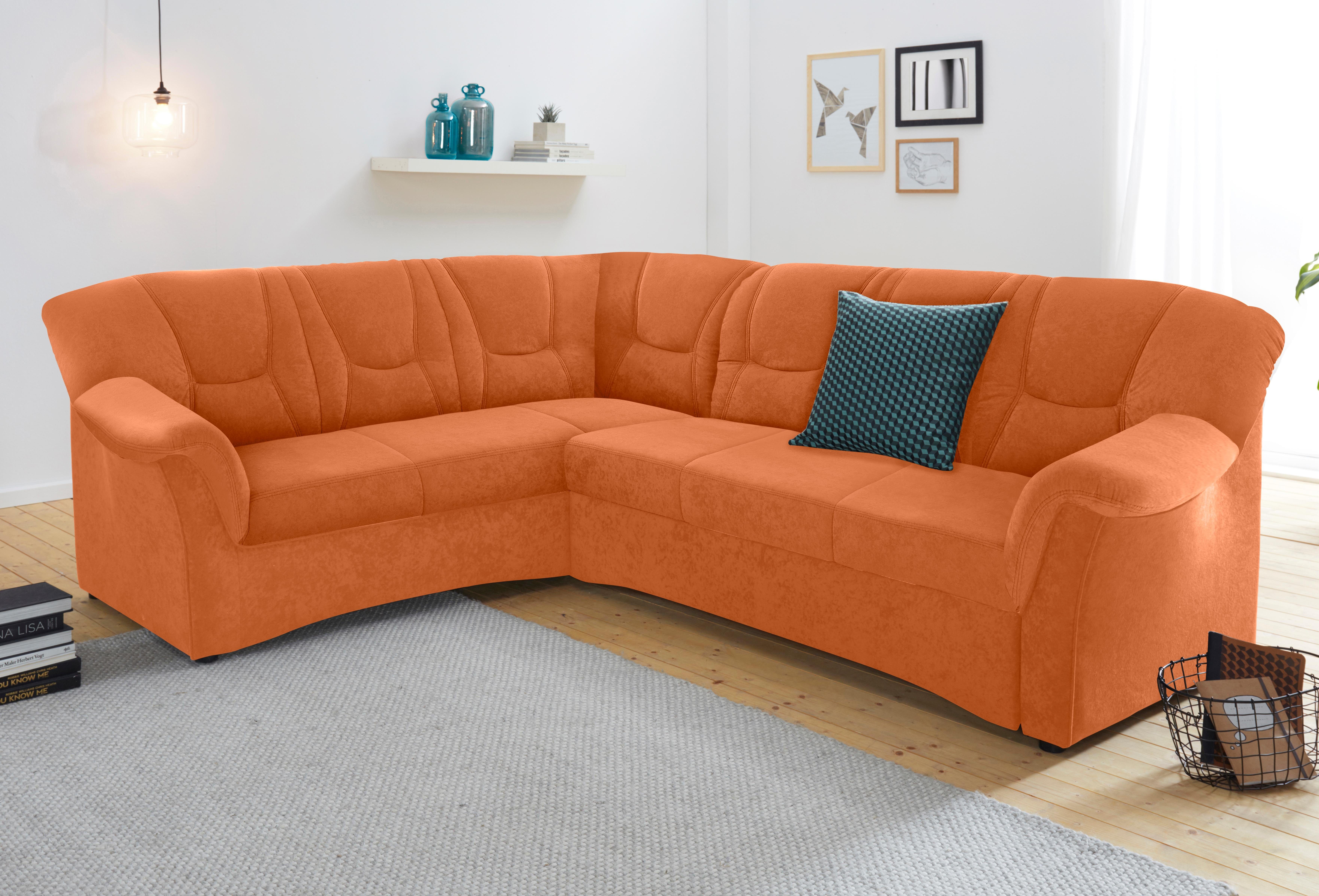 DOMO collection Hoekbank Sarafina L-vorm naar keuze met slaapfunctie, optioneel met binnenvering