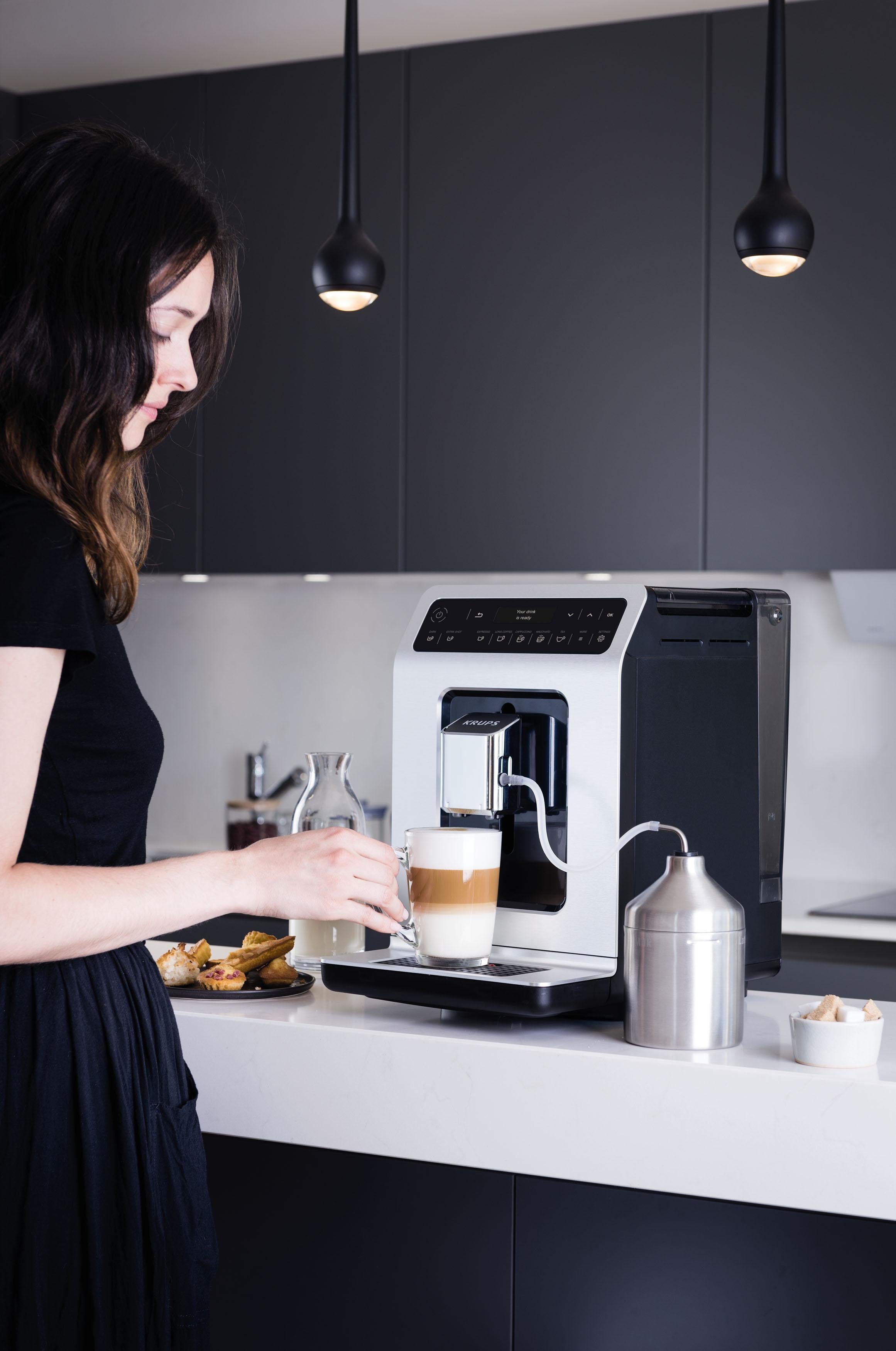 Krups Volautomatisch koffiezetapparaat EA891D Evidence, 12 koffie- en 3 theevariaties, oled-display en touchscreen