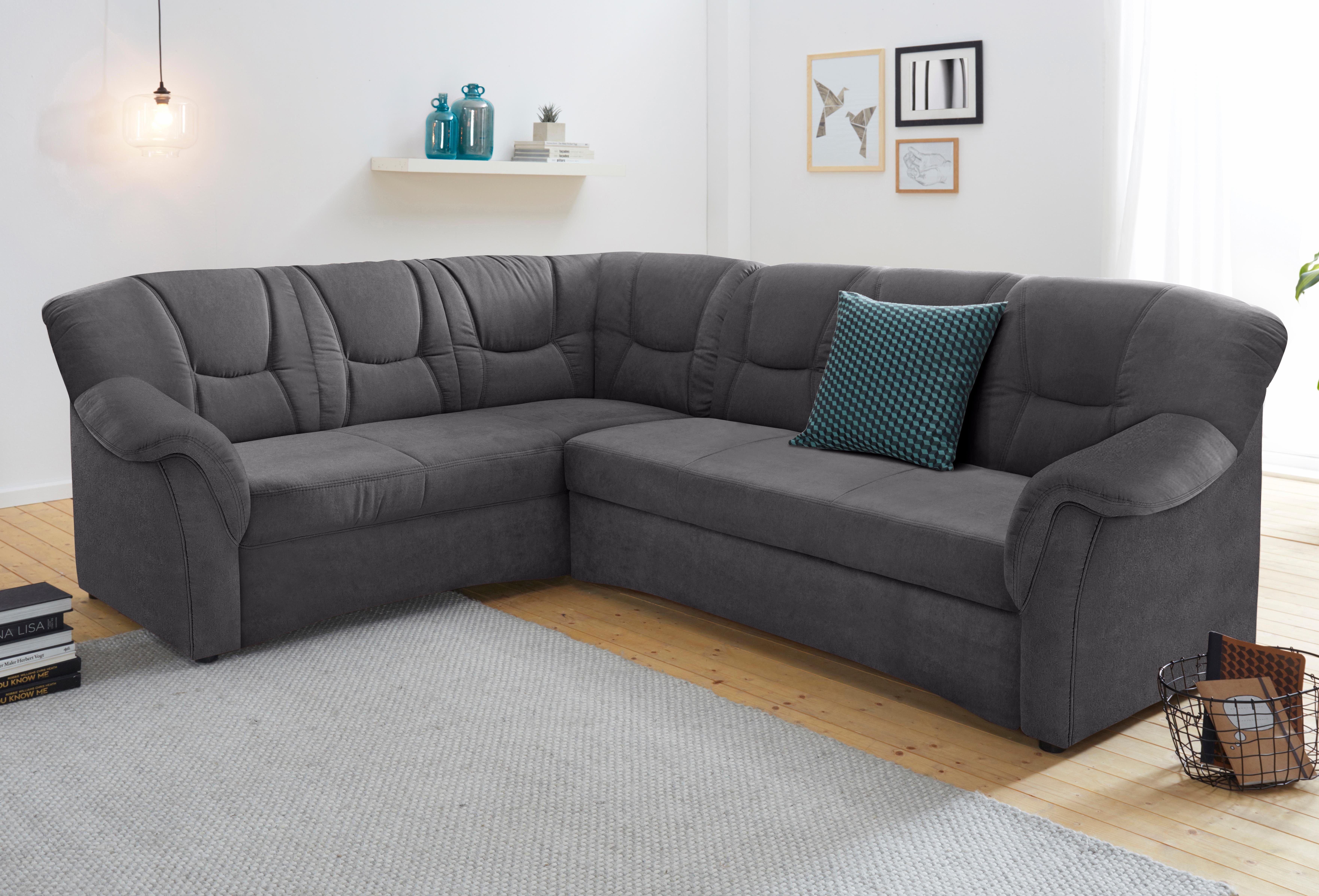 DOMO collection Hoekbank Sarafina L-vorm naar keuze met slaapfunctie, optioneel met binnenvering