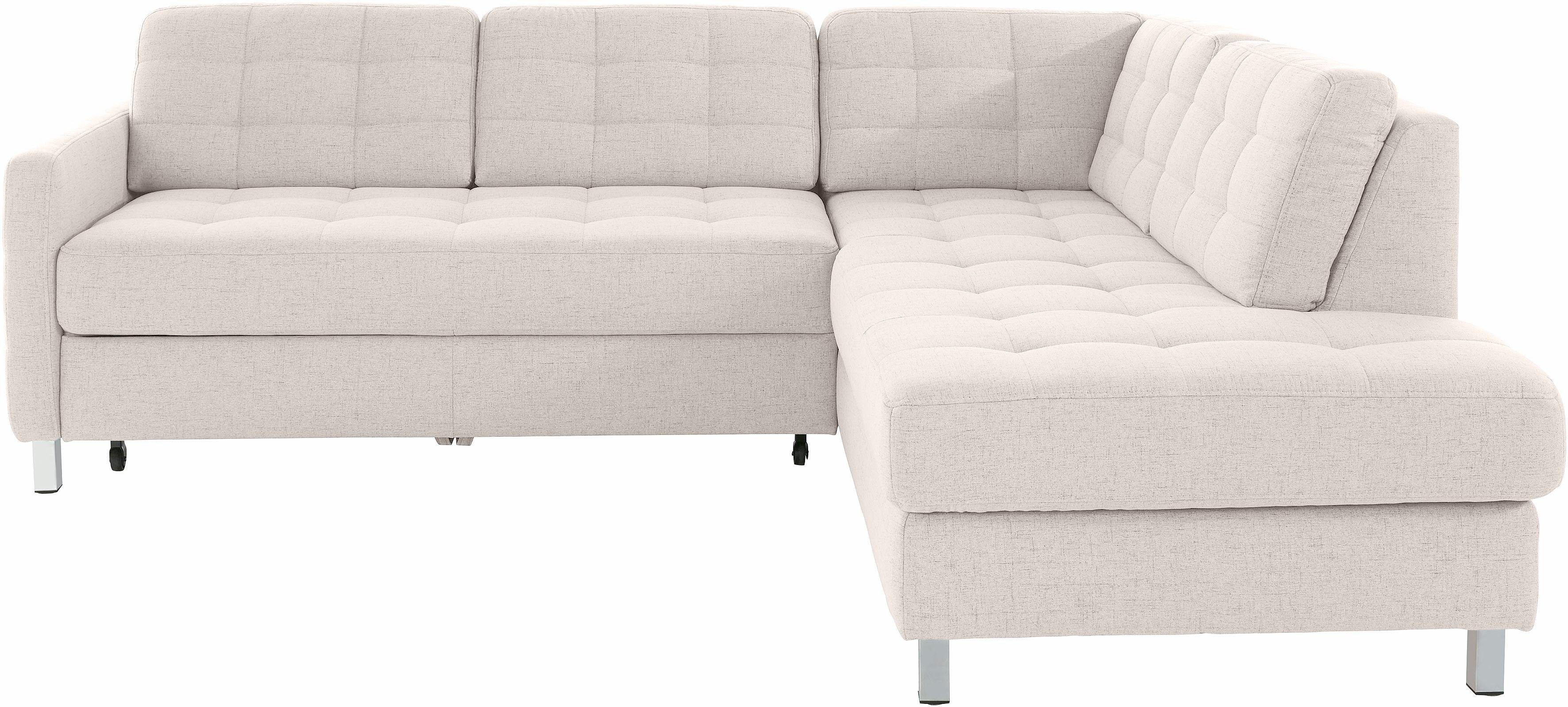 sit&more Hoekbank Picasso L-vorm naar keuze met slaapfunctie en bedkist