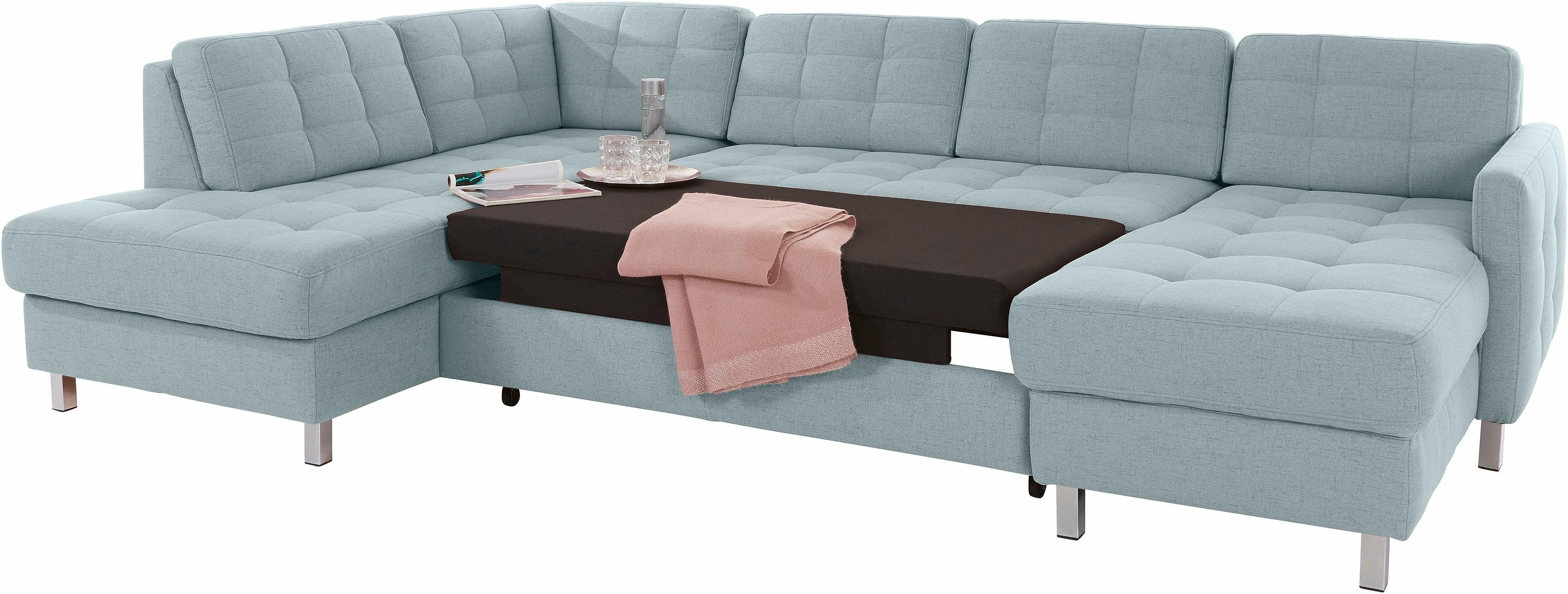 sit&more Zithoek Picasso U-vorm naar keuze met slaapfunctie en bedkist