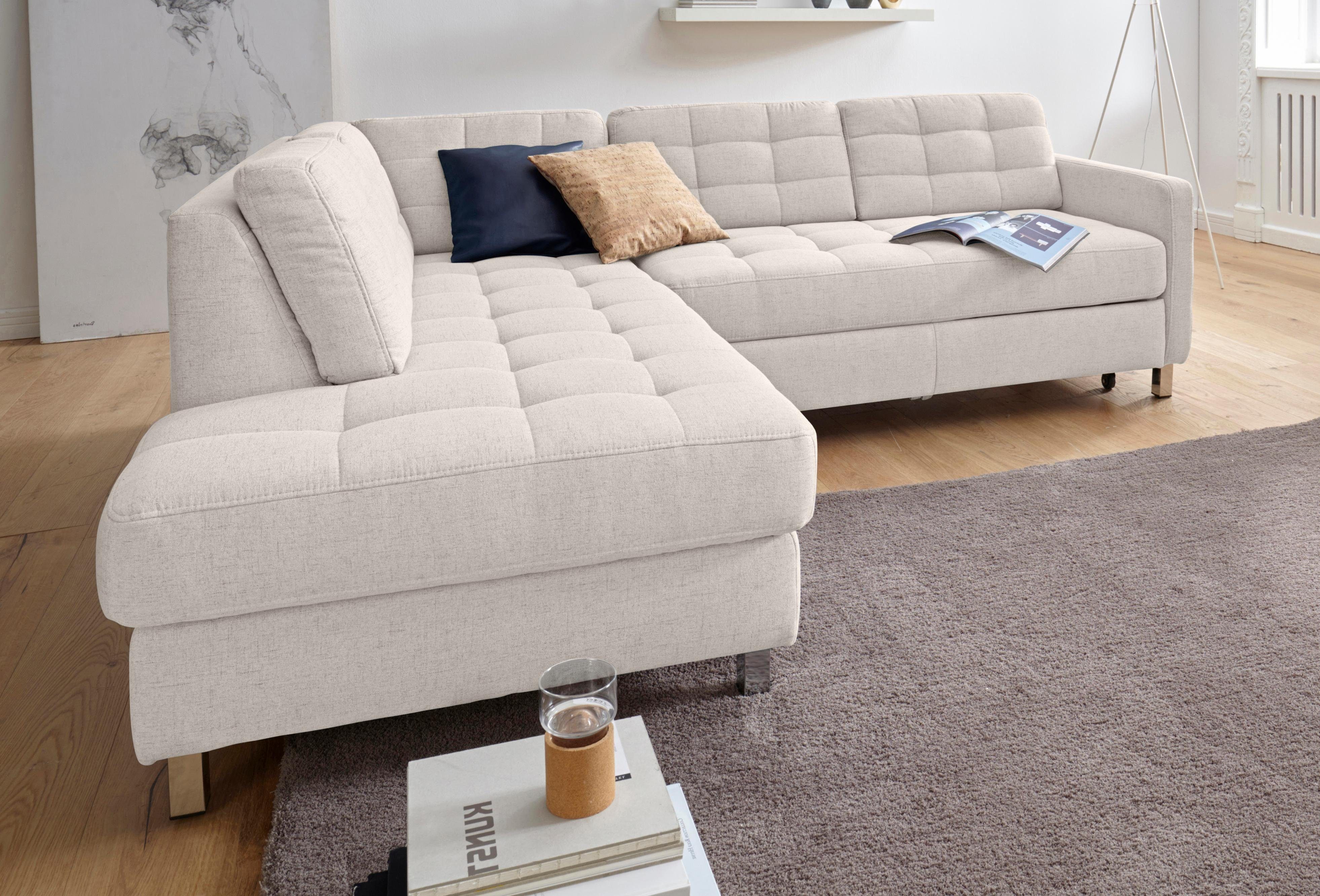 Sit&more Hoekbank Picasso L-vorm naar keuze met slaapfunctie en bedkist