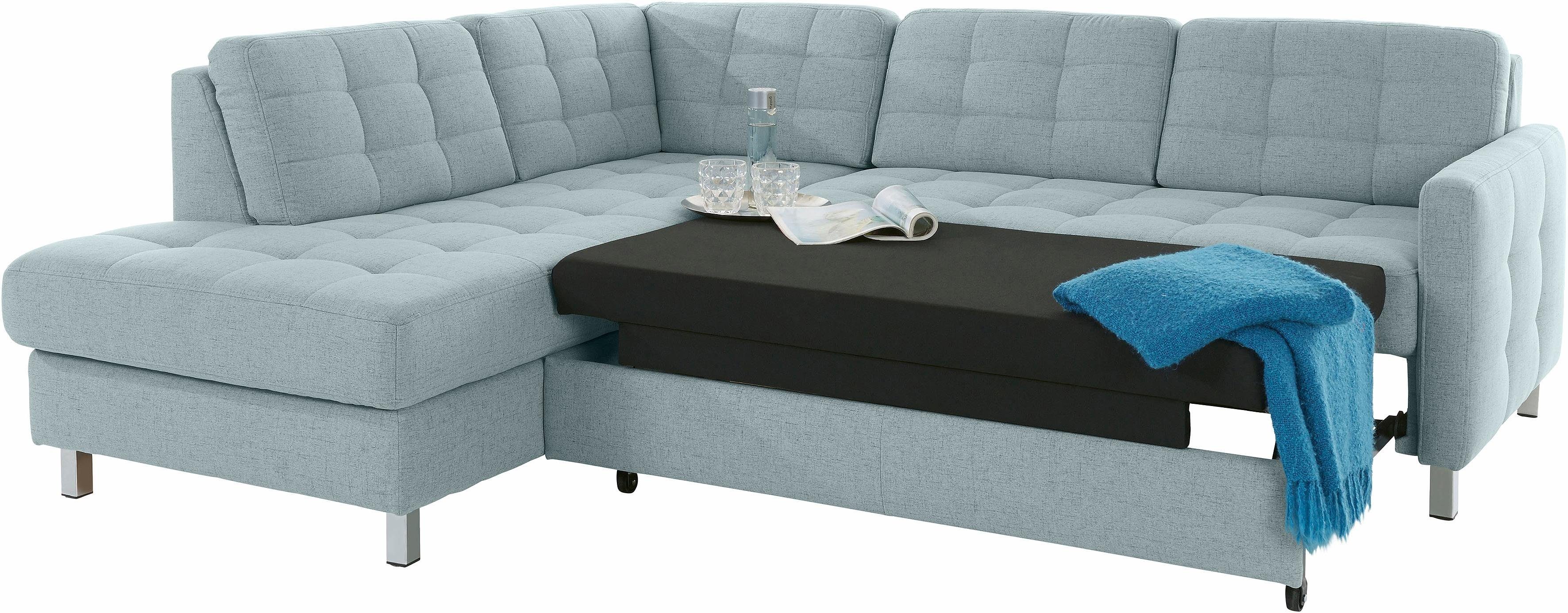 sit&more Hoekbank Picasso L-vorm naar keuze met slaapfunctie en bedkist