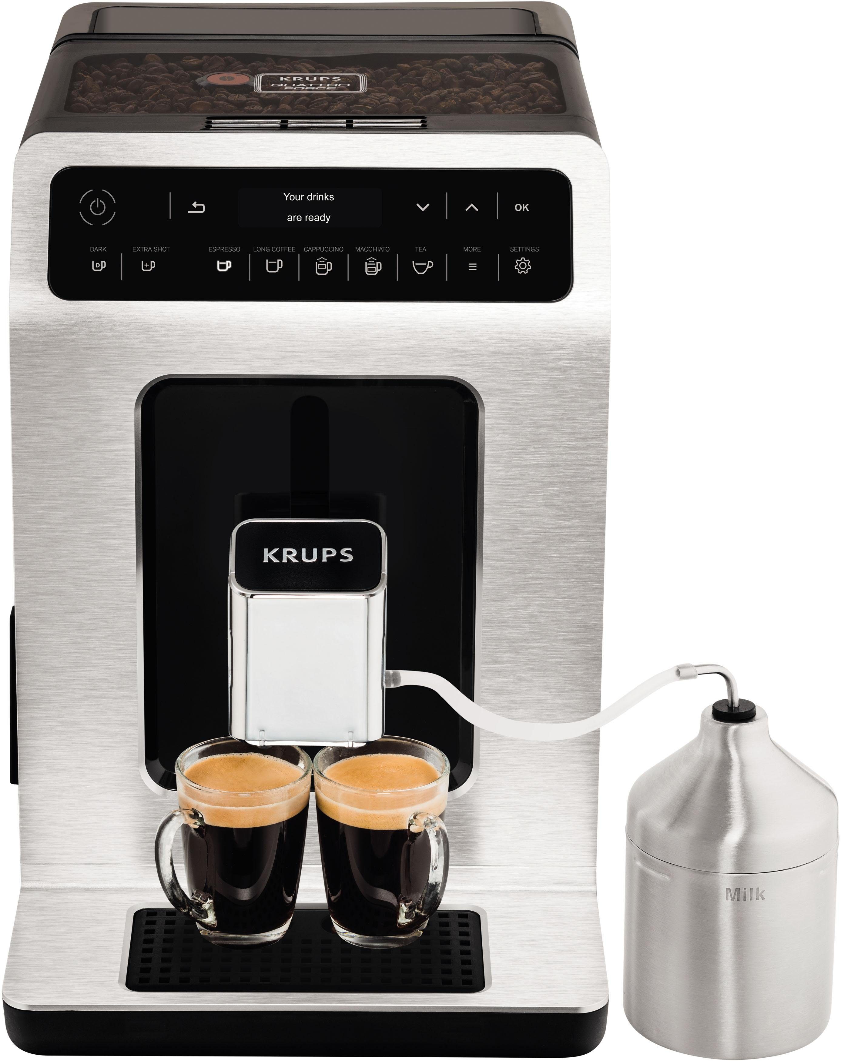 Krups Volautomatisch koffiezetapparaat EA891D Evidence, 12 koffie- en 3 theevariaties, oled-display en touchscreen