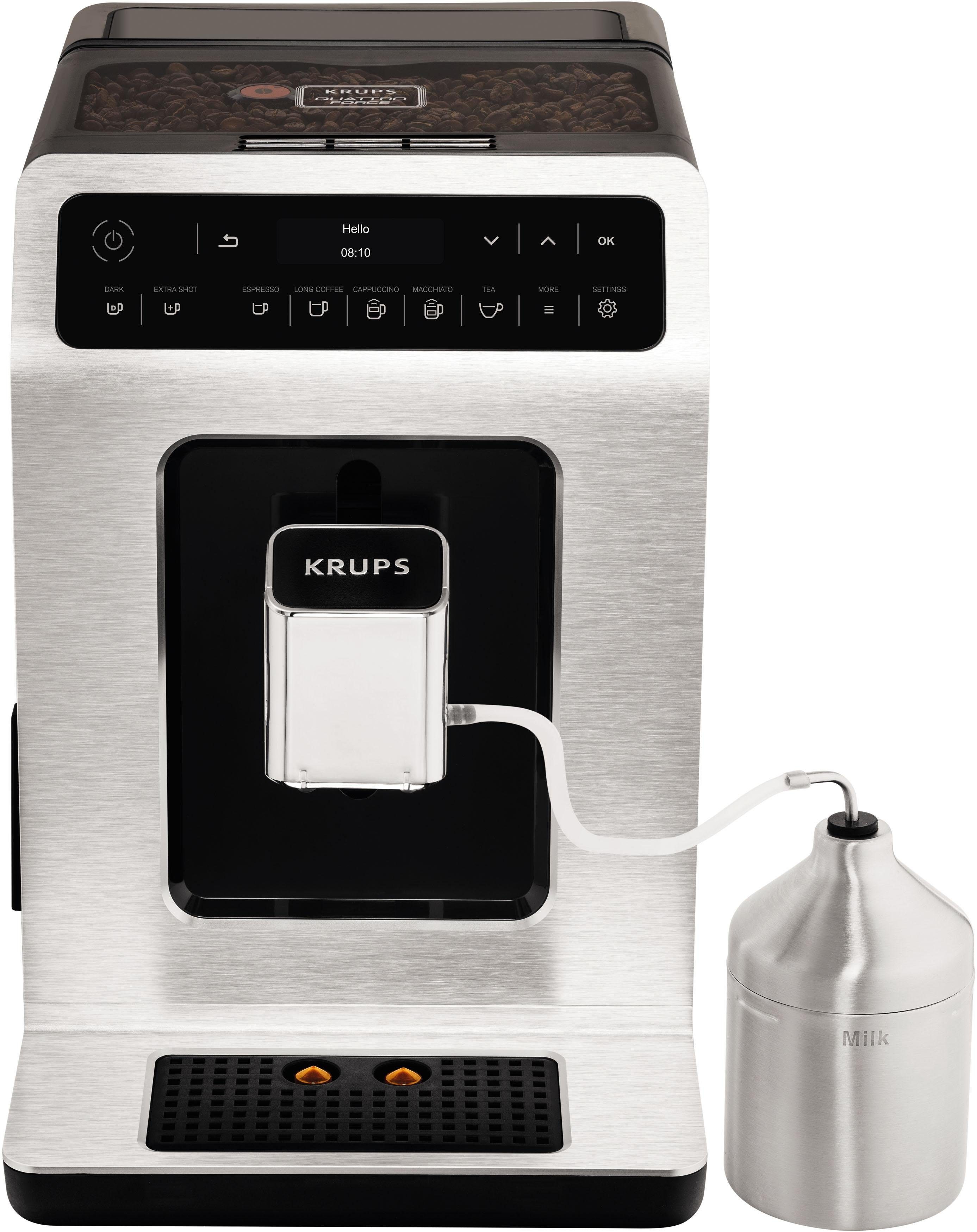 Krups Volautomatisch koffiezetapparaat EA891D Evidence, 12 koffie- en 3 theevariaties, oled-display en touchscreen