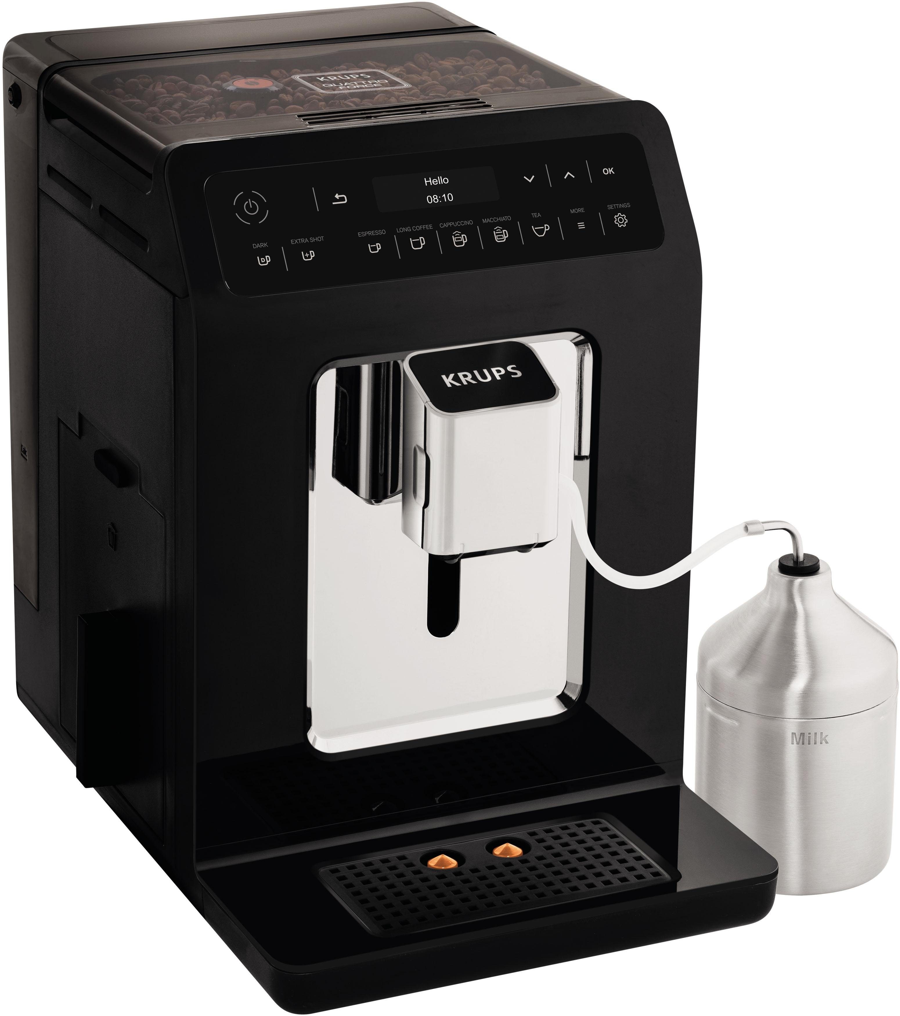 Krups Volautomatisch koffiezetapparaat EA8918 Evidence, OLED-display, 12 koffie- en 3 theevariaties, 2-kopjesfunctie