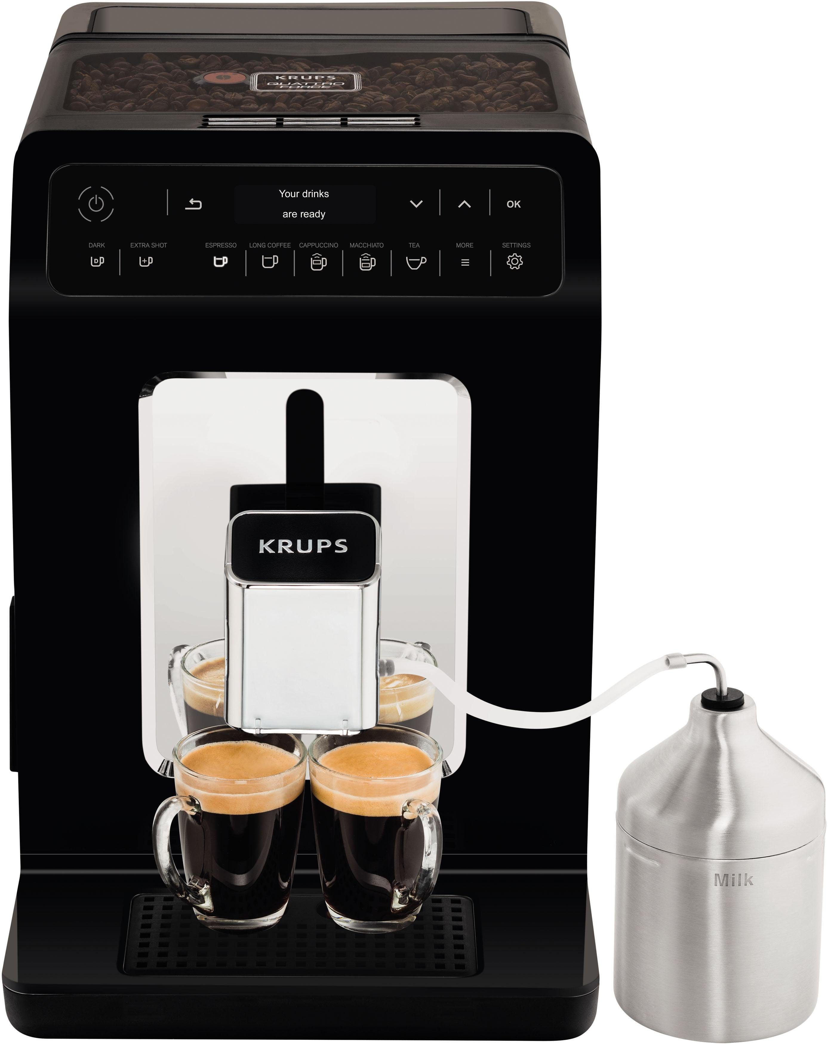 Krups Volautomatisch koffiezetapparaat EA8918 Evidence, OLED-display, 12 koffie- en 3 theevariaties, 2-kopjesfunctie
