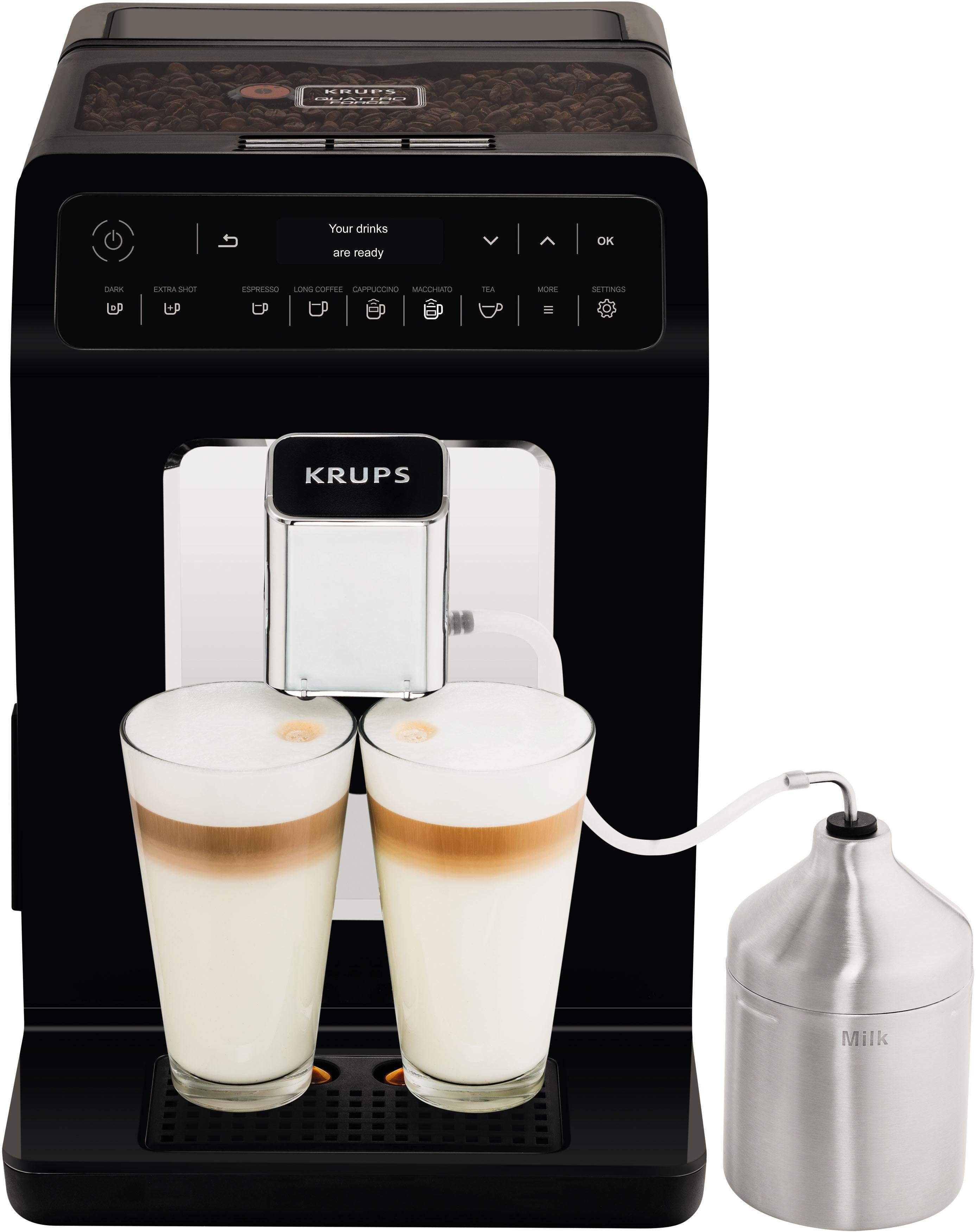 Krups Volautomatisch koffiezetapparaat EA8918 Evidence, OLED-display, 12 koffie- en 3 theevariaties, 2-kopjesfunctie