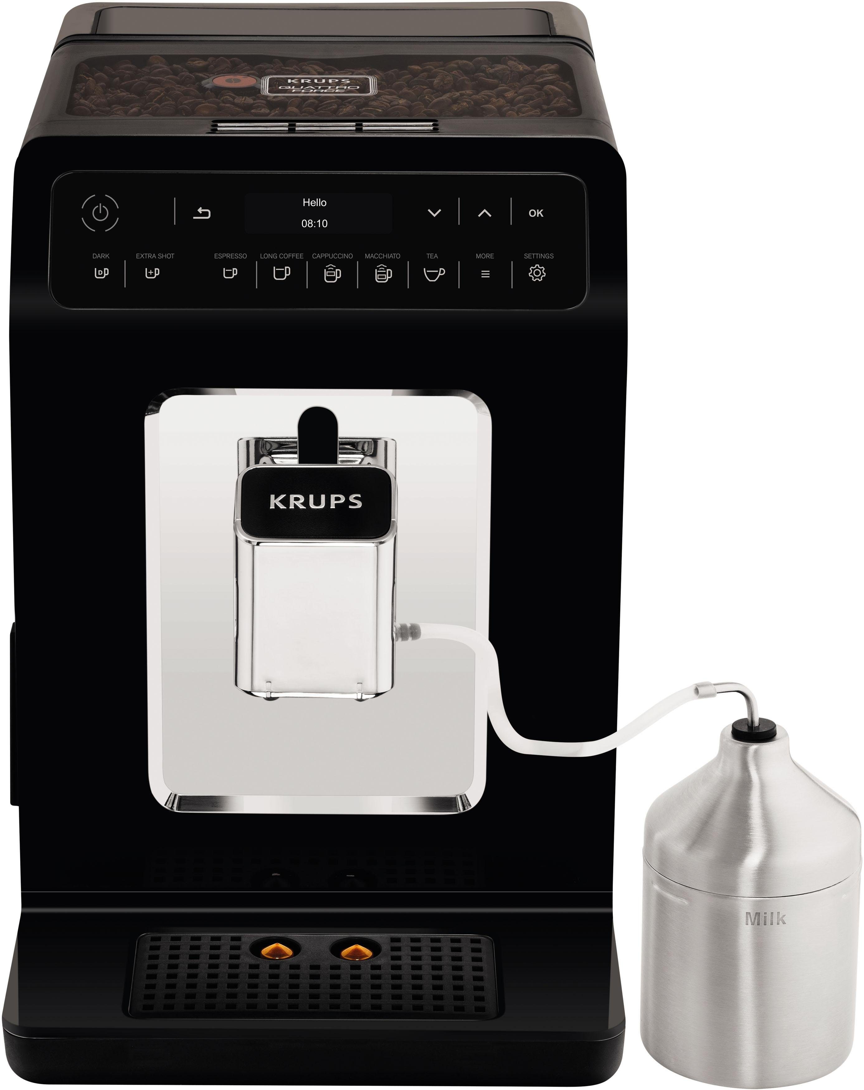 Krups Volautomatisch koffiezetapparaat EA8918 Evidence, OLED-display, 12 koffie- en 3 theevariaties, 2-kopjesfunctie