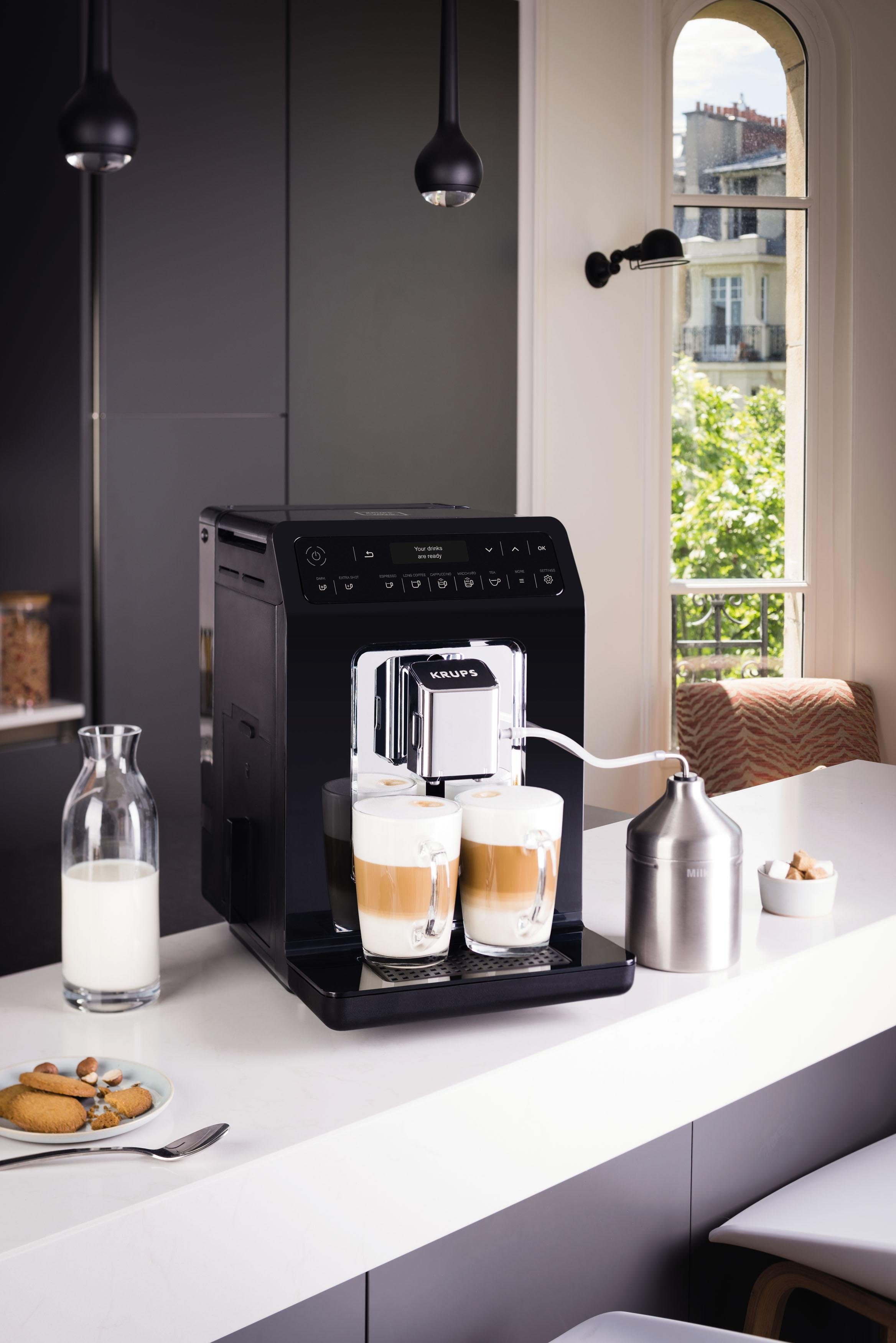 Krups Volautomatisch koffiezetapparaat EA8918 Evidence, OLED-display, 12 koffie- en 3 theevariaties, 2-kopjesfunctie