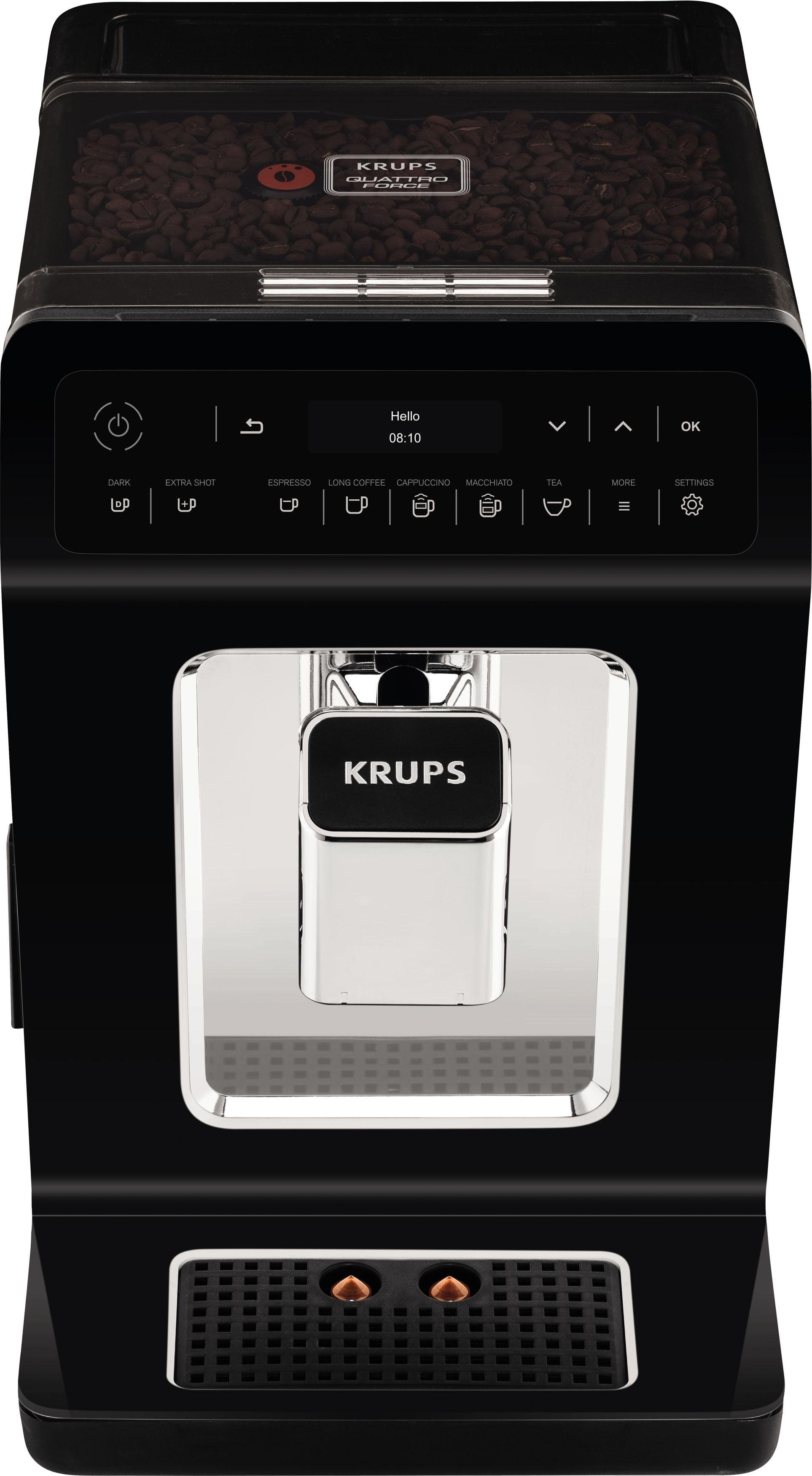 Krups Volautomatisch koffiezetapparaat EA8918 Evidence, OLED-display, 12 koffie- en 3 theevariaties, 2-kopjesfunctie