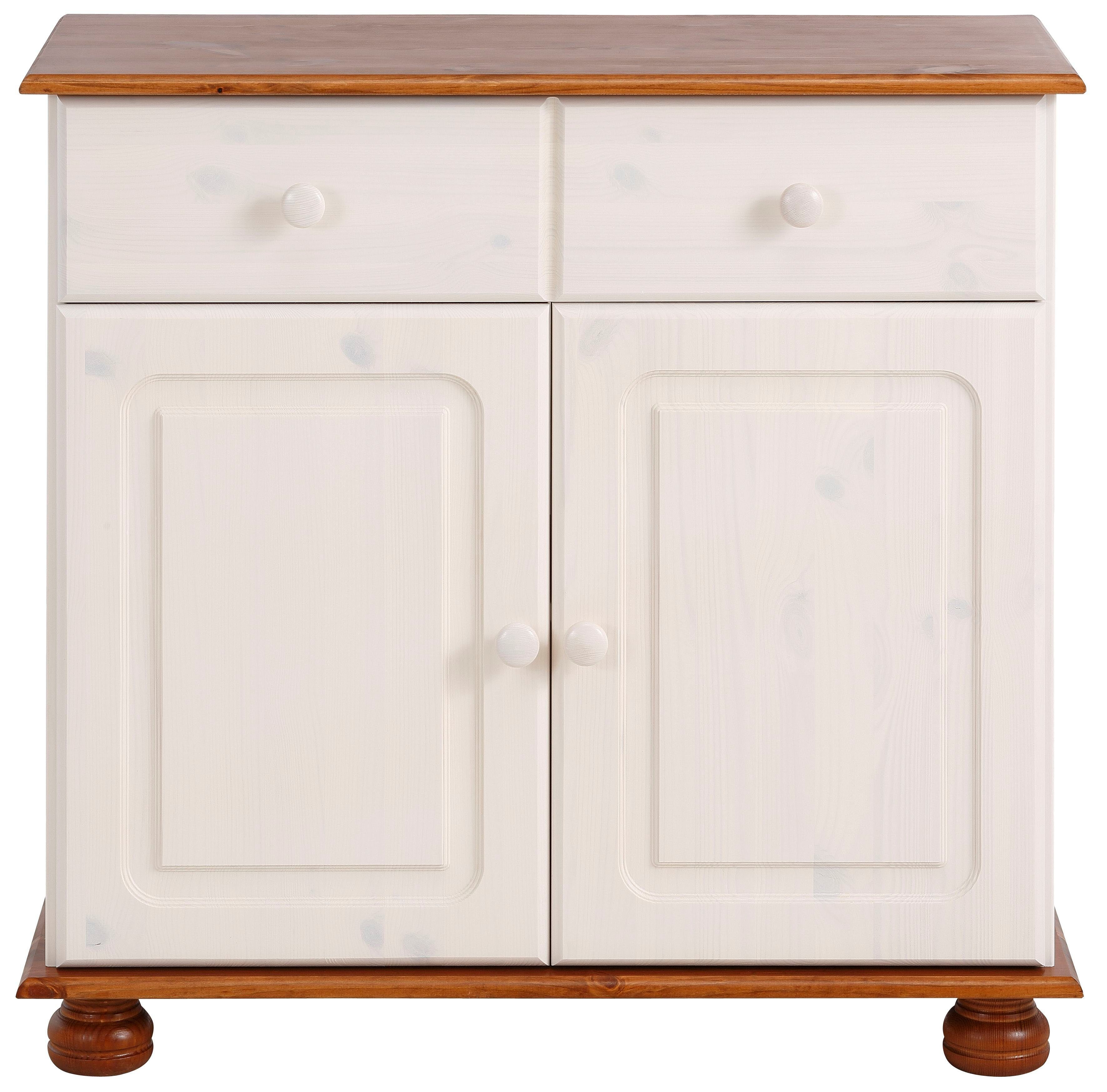 Home affaire Dressoir Mette Commode met gefreesde, bolvormige voeten, breedte 80 cm