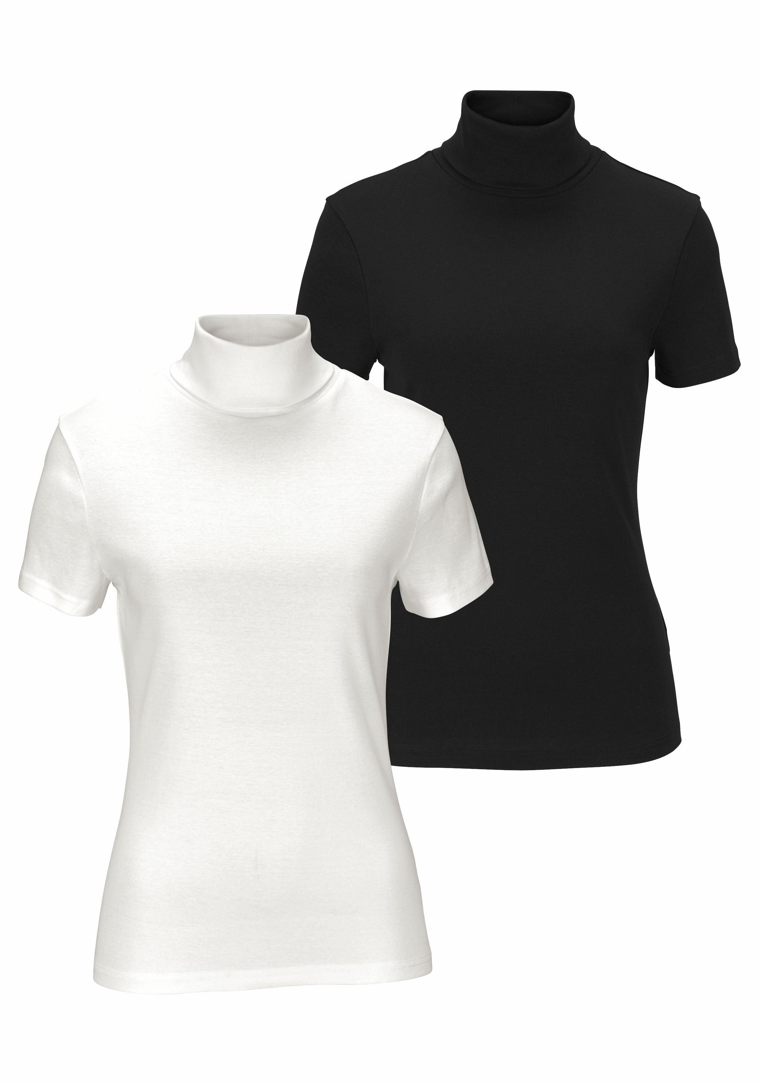 Flashlights Colshirt strak gesneden, van elastisch materiaal, in 2-pack (2-delig, Set van 2)