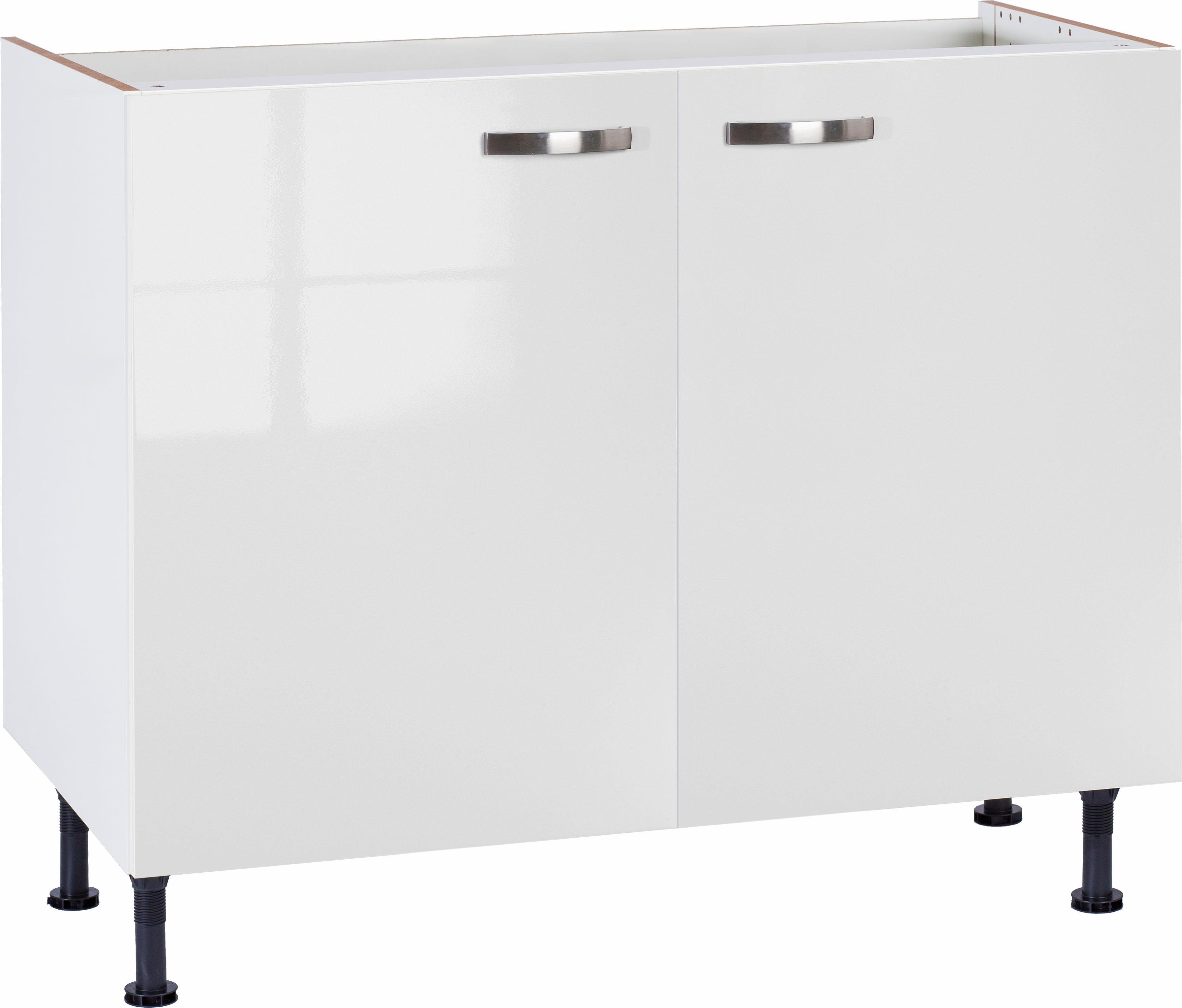 OPTIFIT Gootsteenkast Cara Breedte 100 cm gootsteenkasten wit