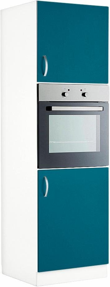 wiho Küchen Ovenombouwkast Flexi Hoogte 200 cm ombouwkasten blauw