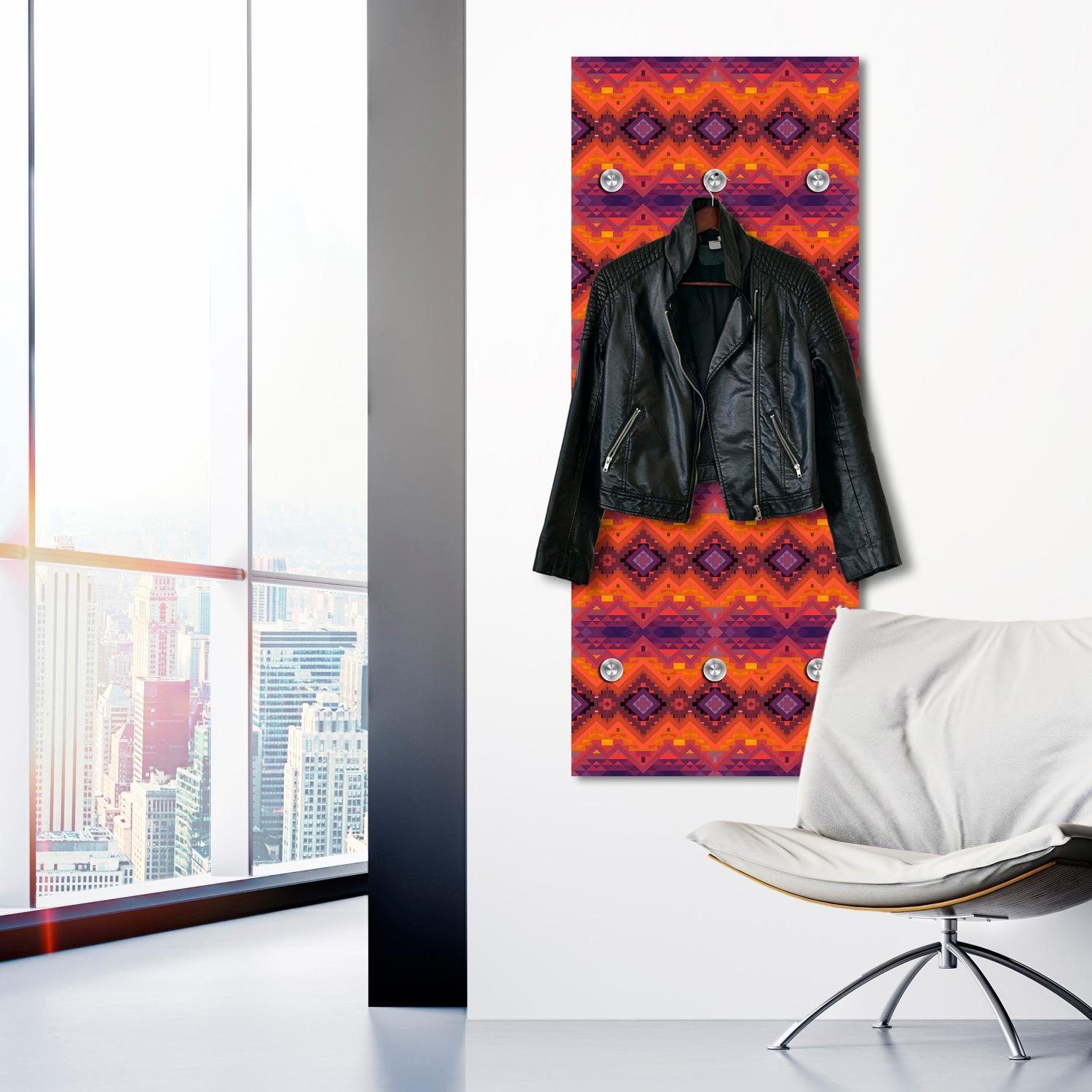 queence Kapstok Oriëntaals motief met 6 haken, 50 x 120 cm