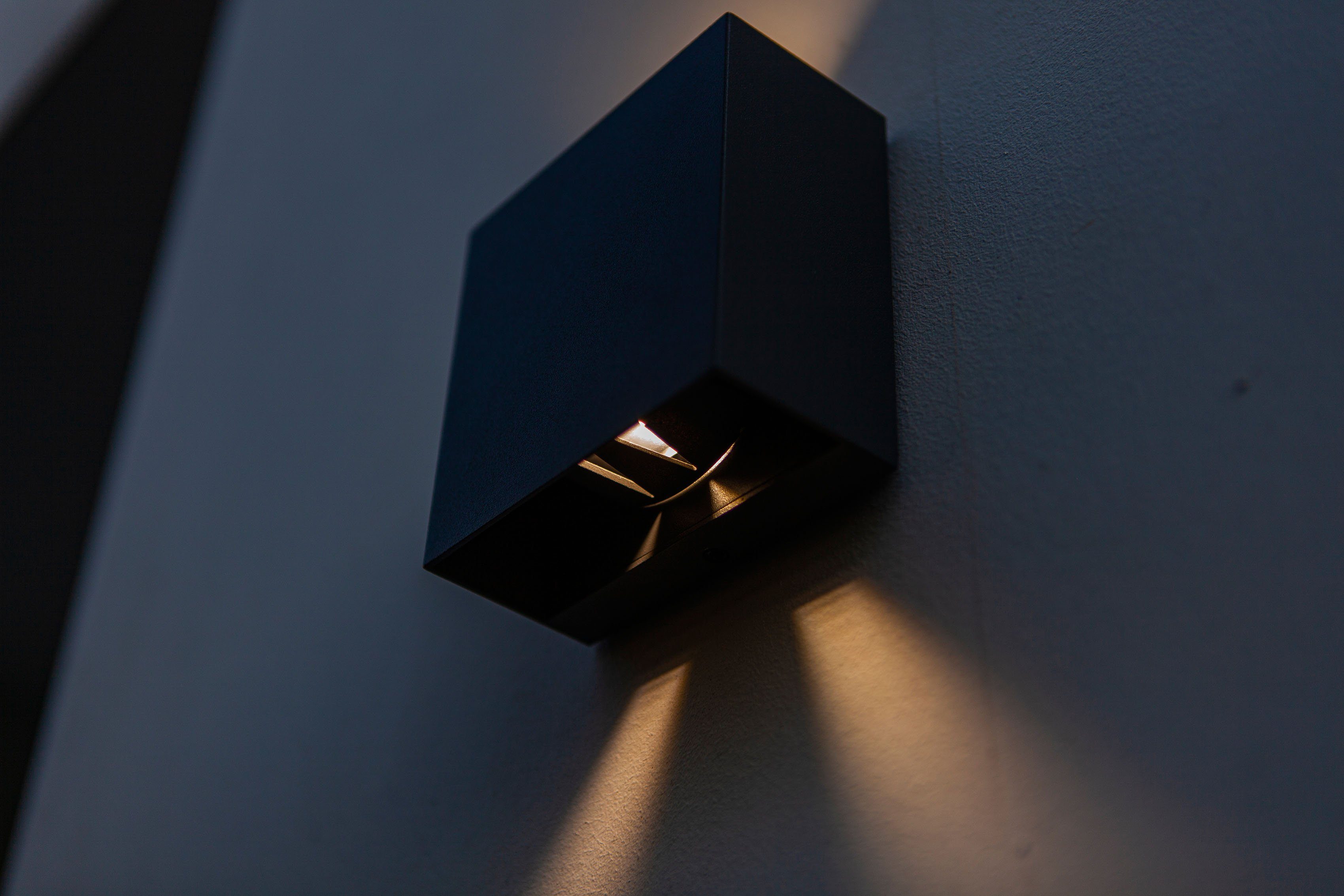 LUTEC Ledwandlamp voor buiten Gemini (1 stuk)