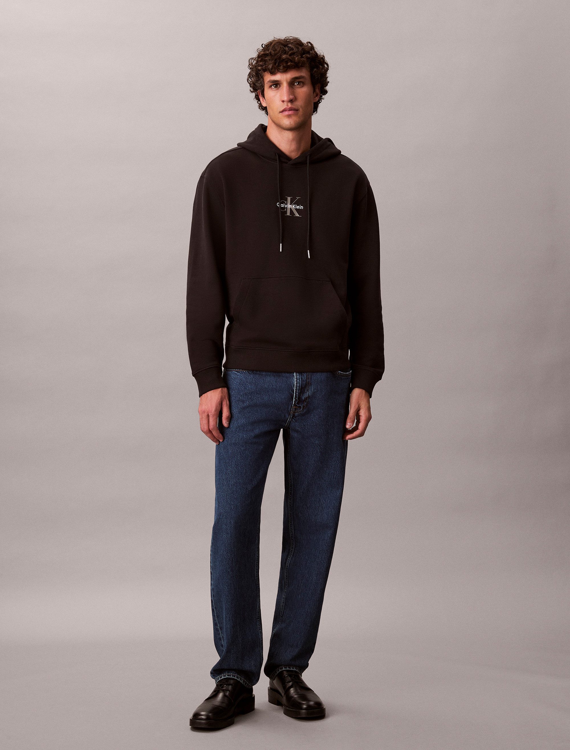 Calvin Klein Sweatshirt LS EU 350TERRY MICRO MONOLOGO HO