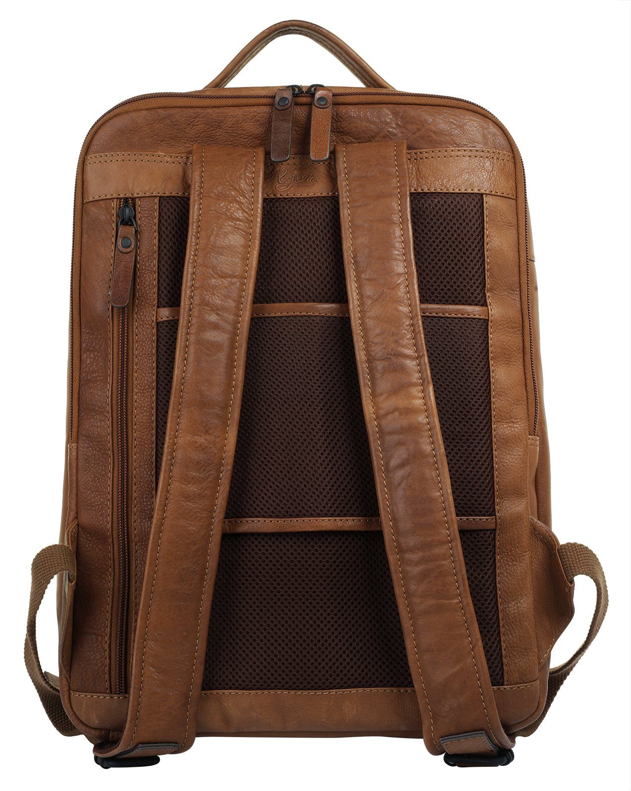 X-Zone Laptoprugzak echt leder